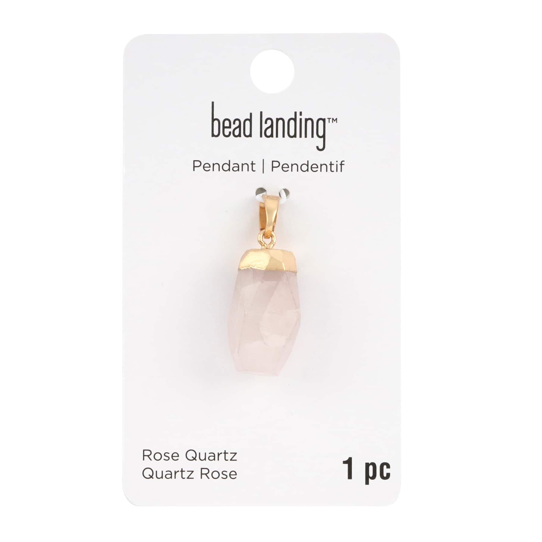Rose Quartz Irregular Pendant by Bead Landing&#x2122;