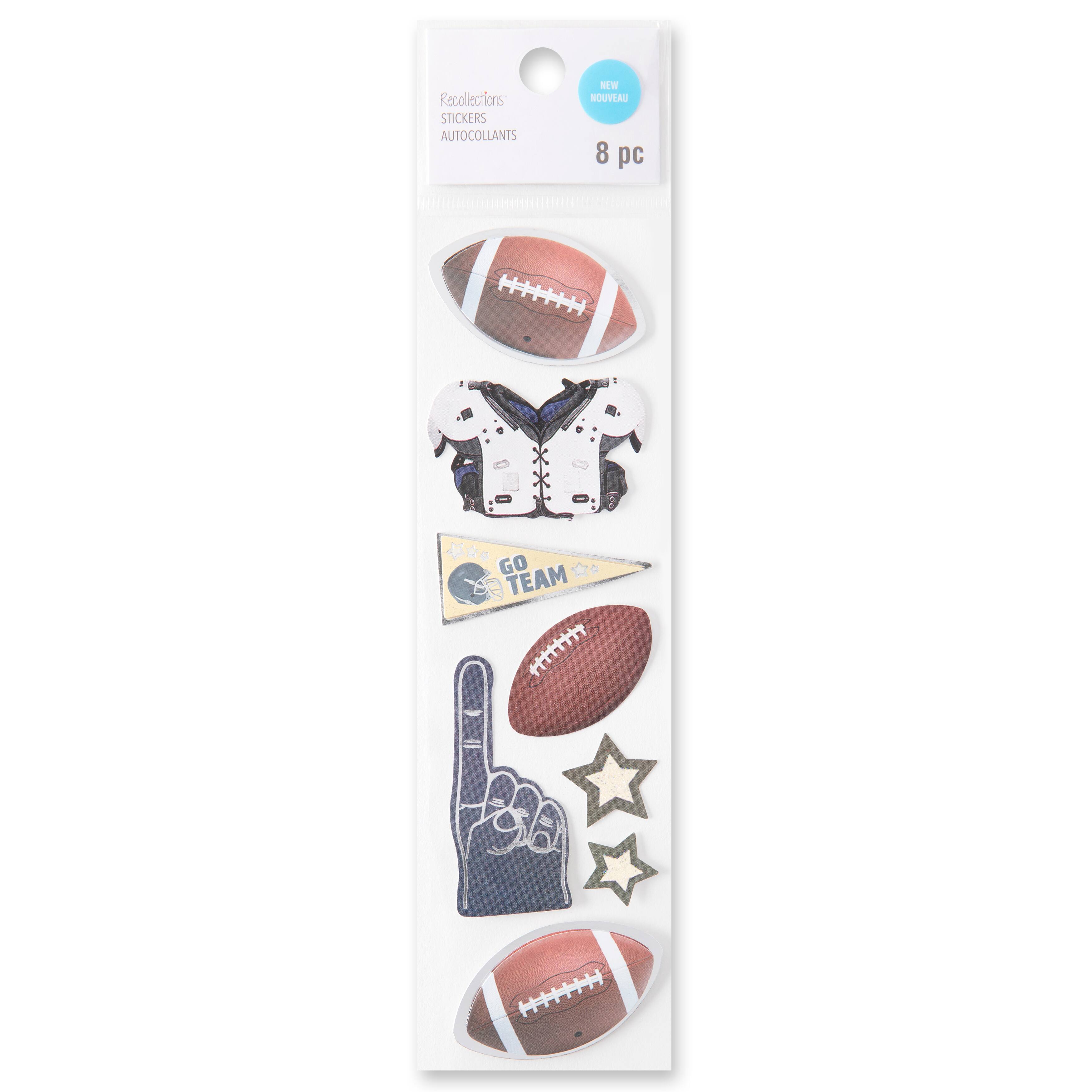 12 Pack: Football Stickers by Recollections&#x2122;