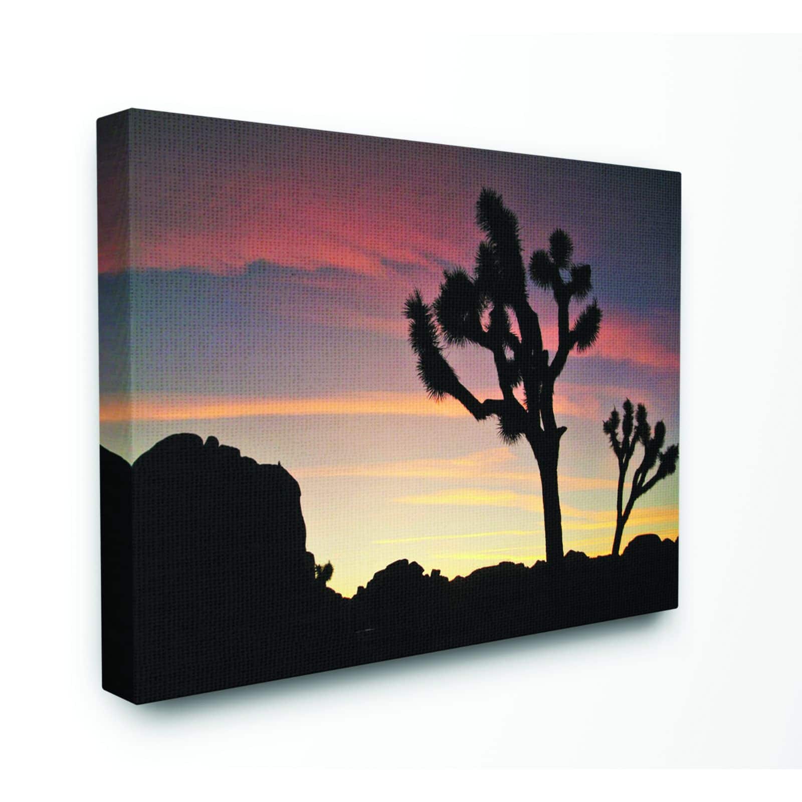 Stupell Industries Desert Tree Sunset Silhouette Photograph Canvas Wall Art