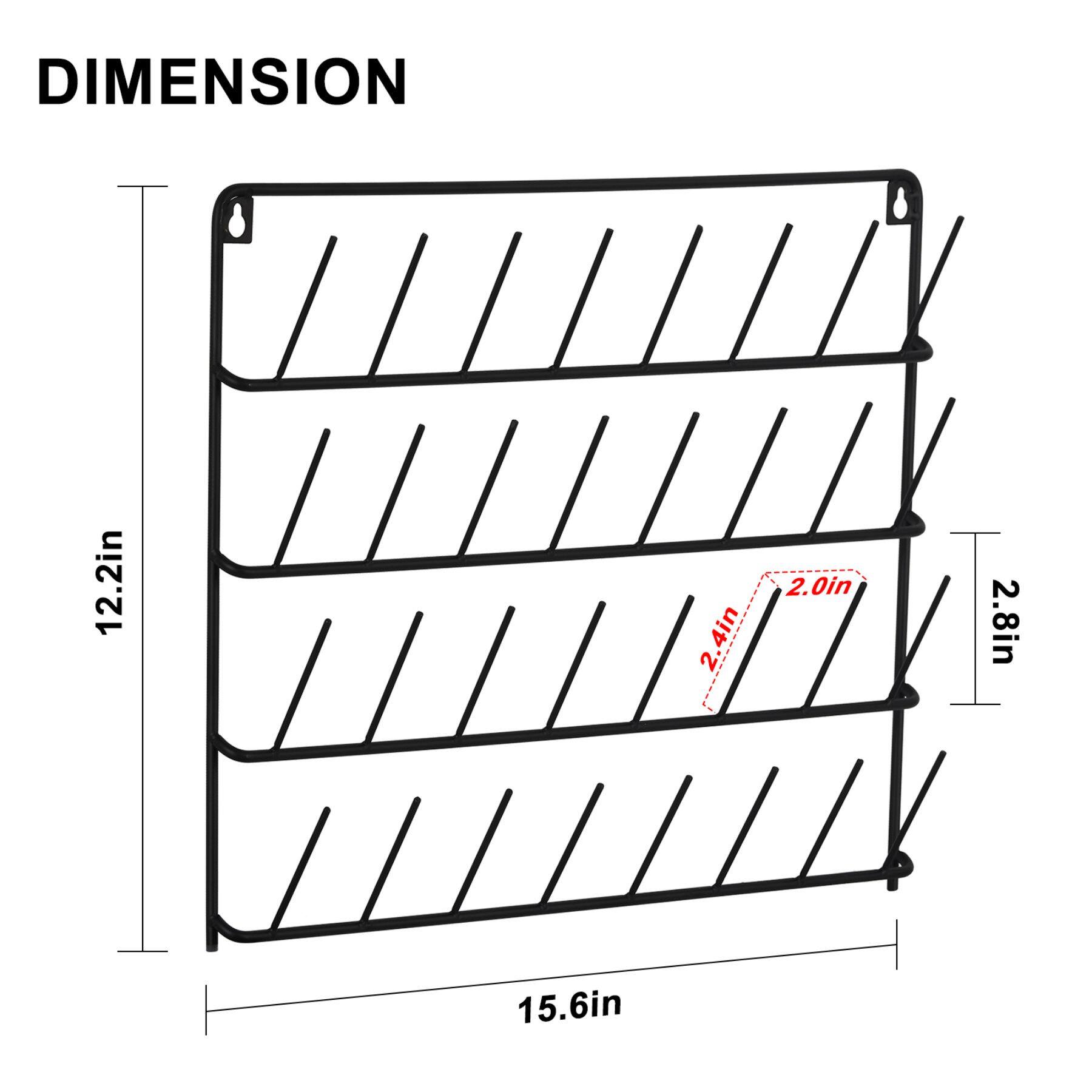NEX™ Black 32-Spool Wall-Mounted Sewing Thread Rack, 2ct.