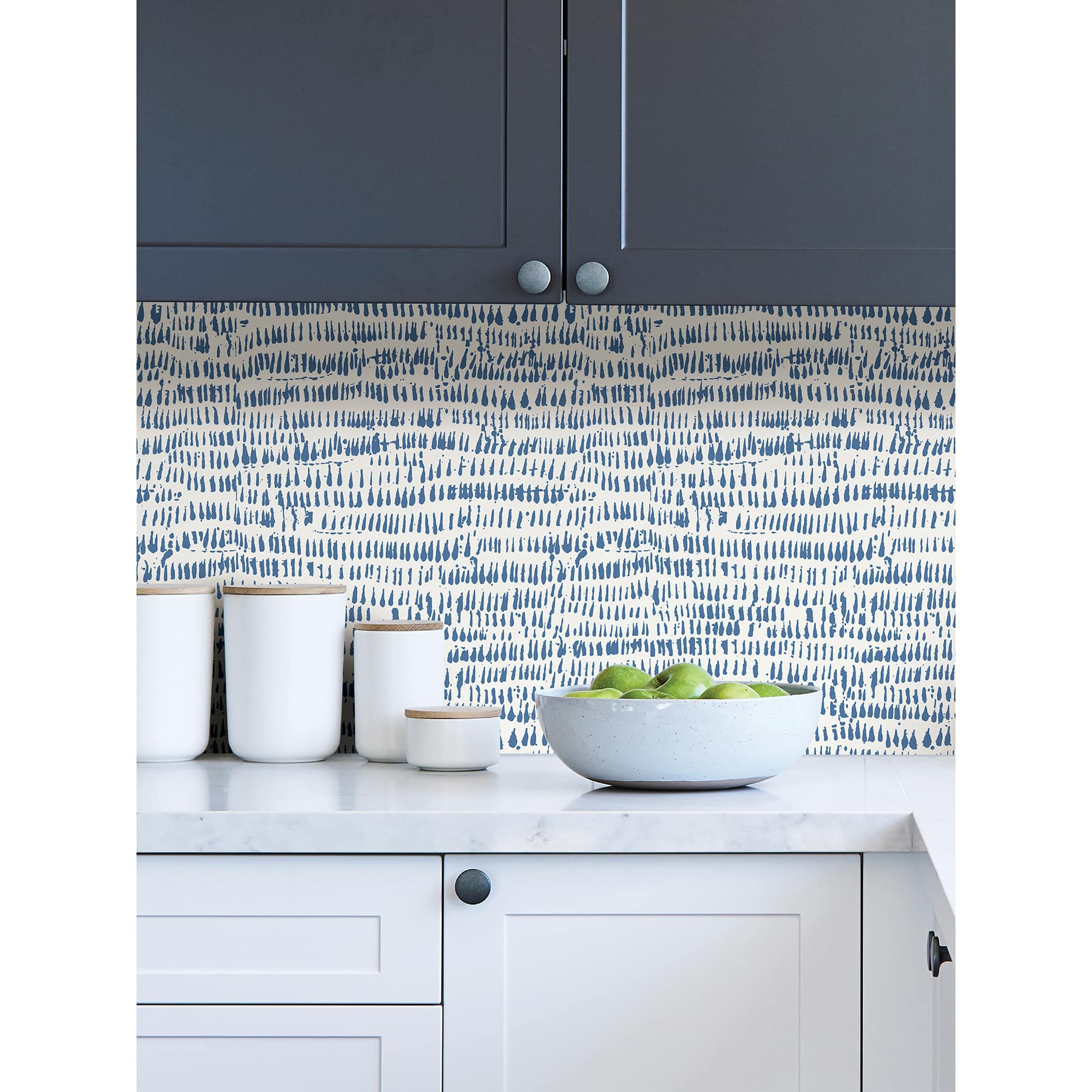 NuWallpaper Blue Kylver Peel & Stick Wallpaper