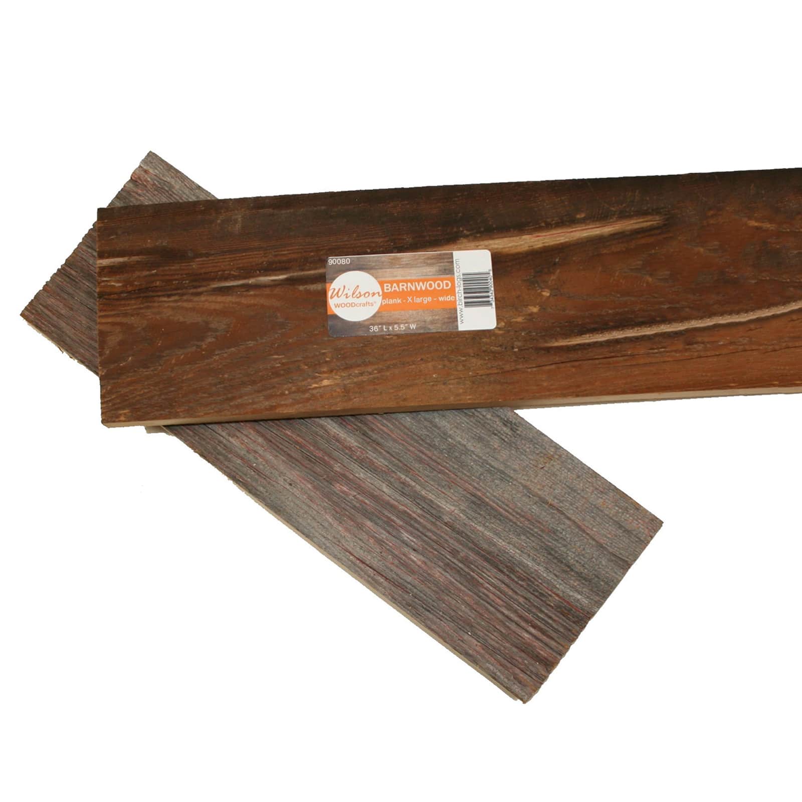 Wilson&#xAE; Enterprises 36&#x22; Wide Reclaimed Barn Wood Plank, 4ct