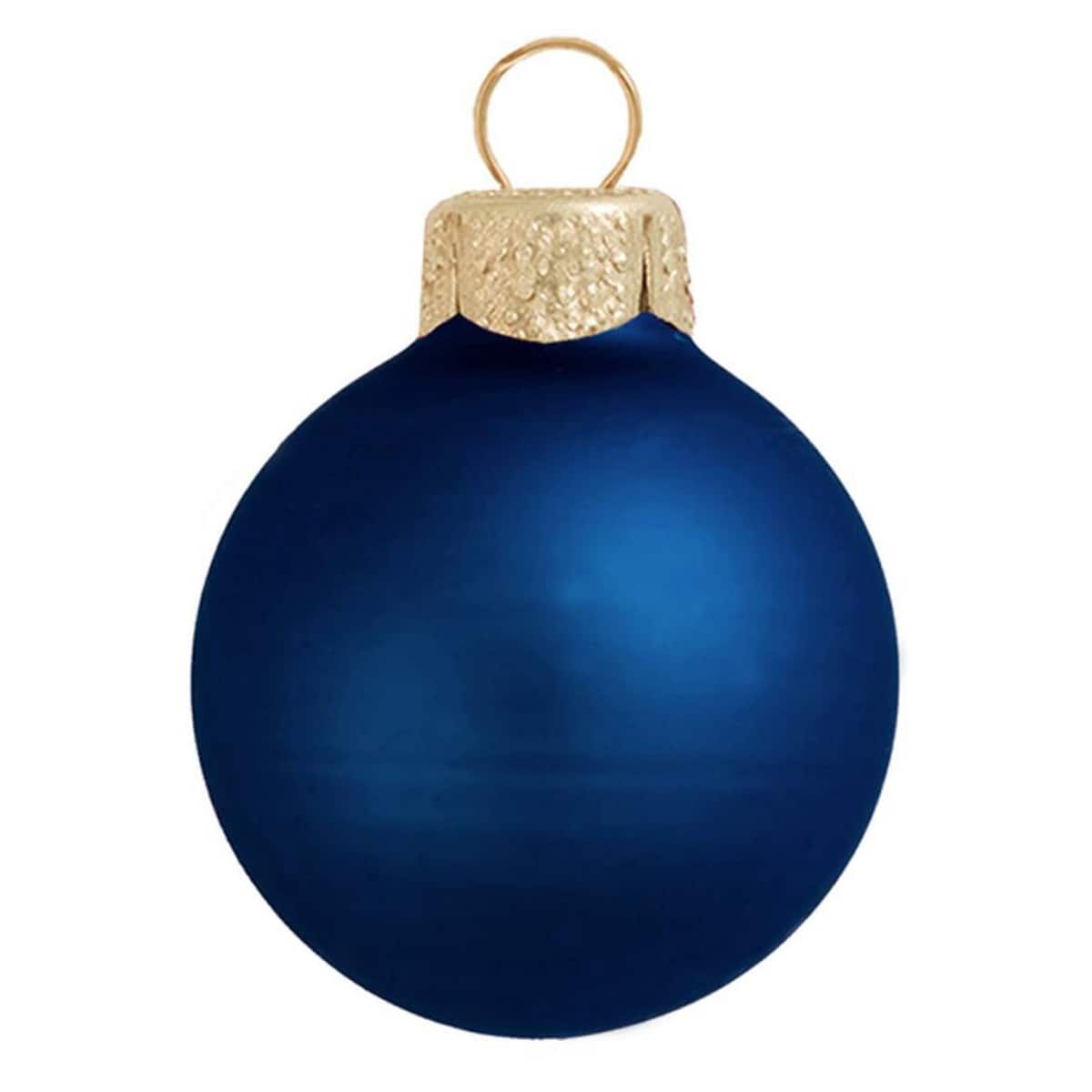 Whitehurst 40ct. 1.5" Matte Glass Christmas Ornaments