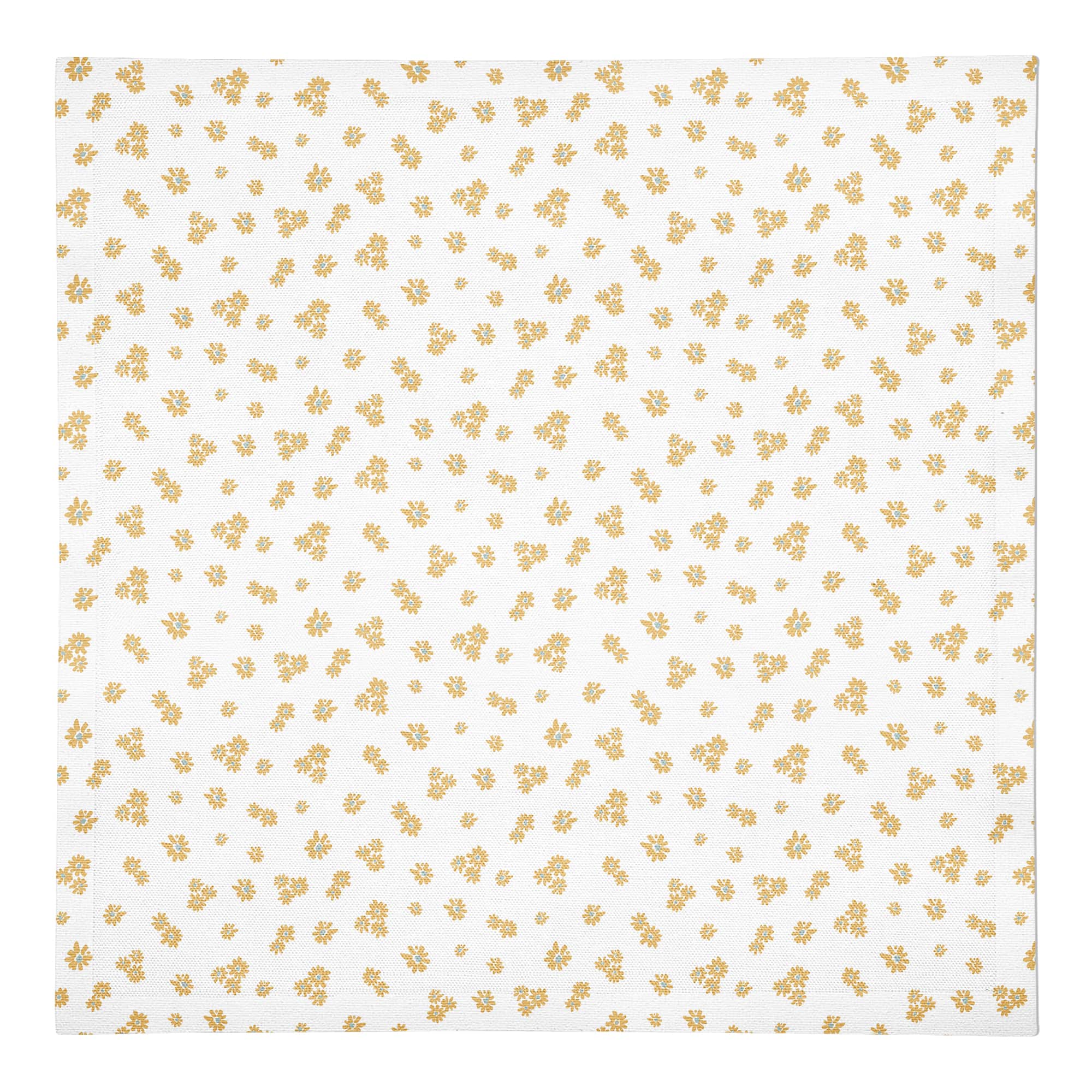 Daisy Pattern Cotton Twill Napkin