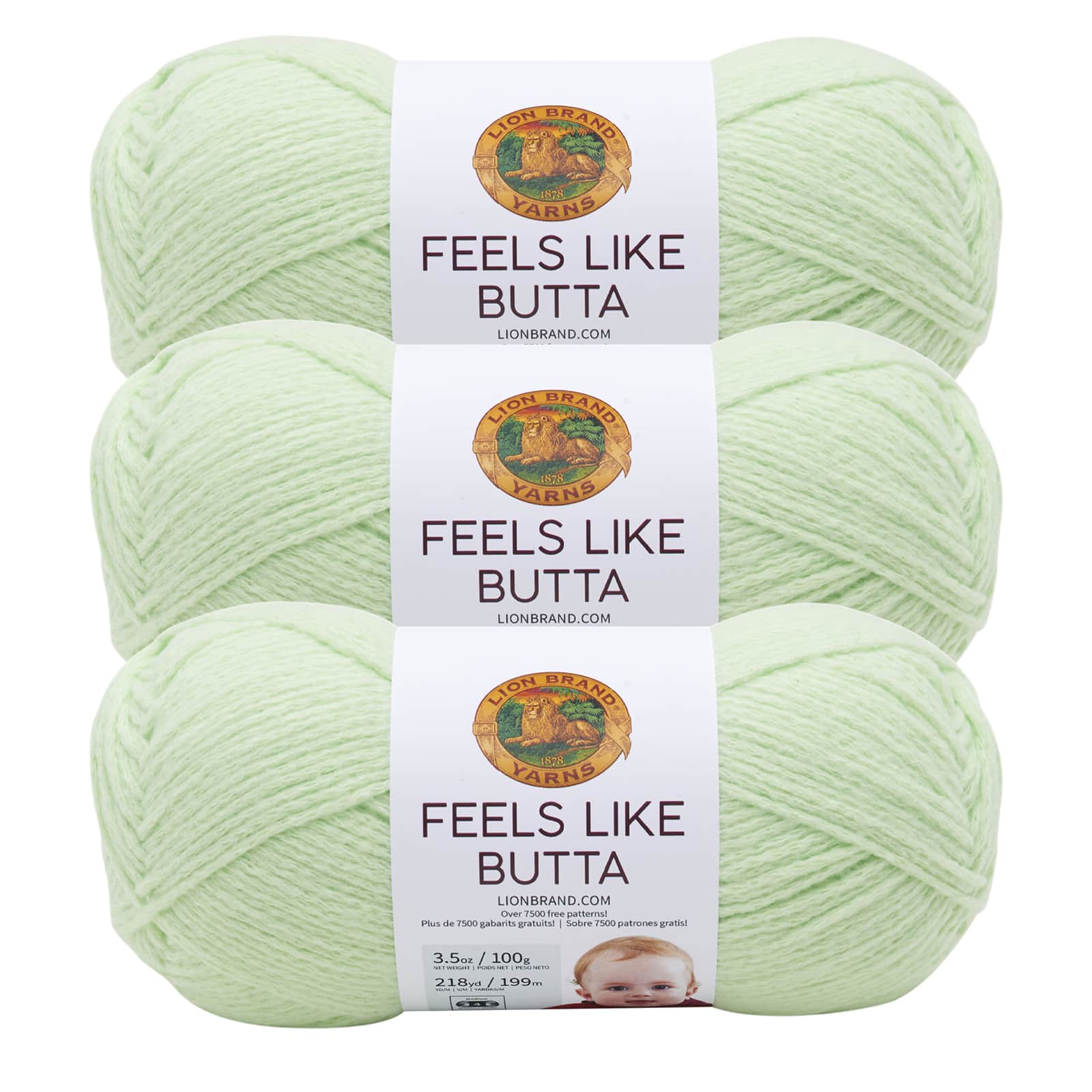 3 pack lion brand feels like butta solid yarn michaels