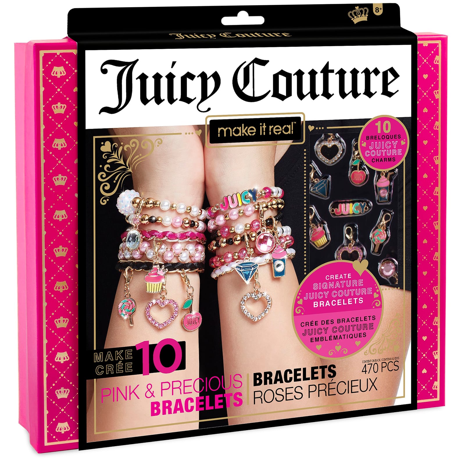 8 Pack: Juicy Couture Make it Real™ Pink & Precious Bracelet Kit