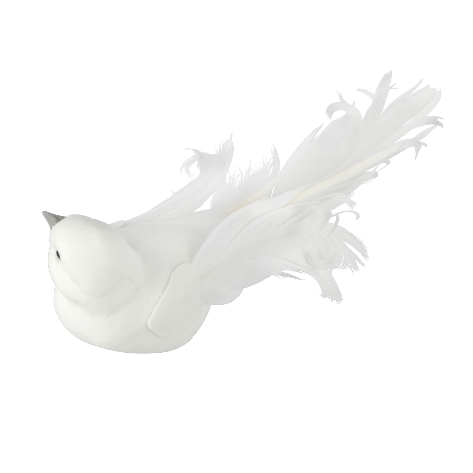 White Decorative Feather Bird by Ashland&#xAE;