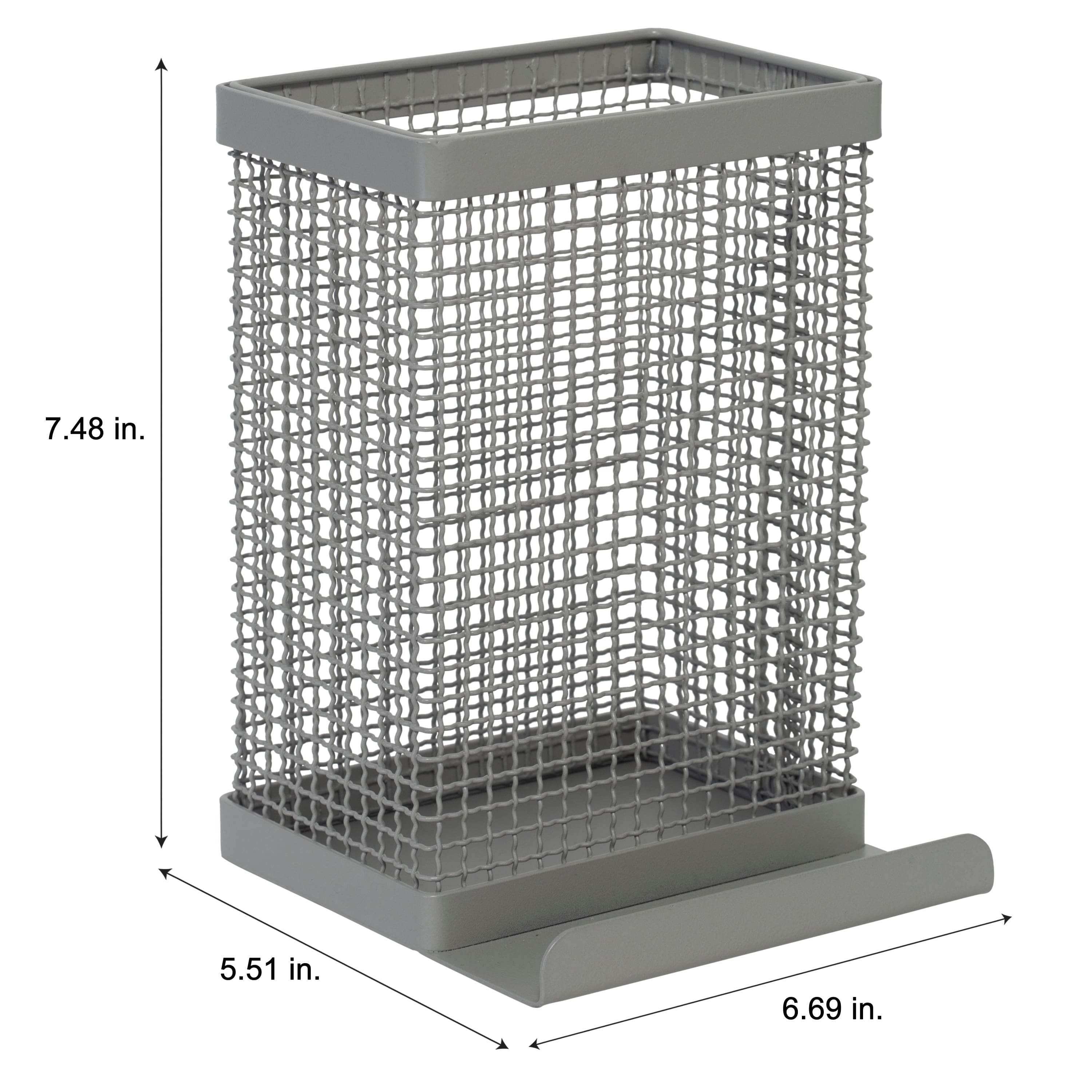 Kitchen Details Industrial Collection Gray Tablet and Utensil Holder