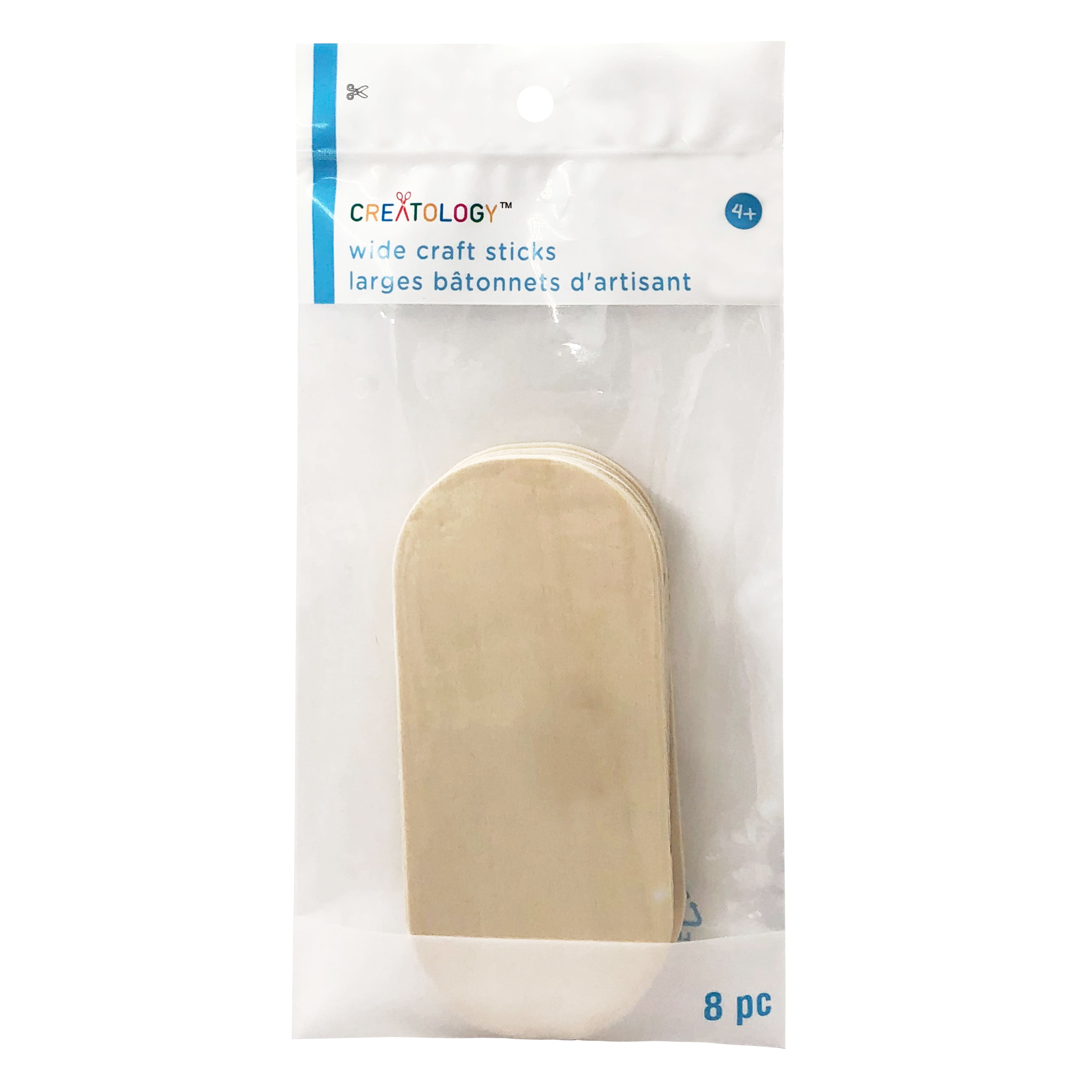 12 Packs: 8 ct. (96 total) Wide Craft Sticks by Creatology™