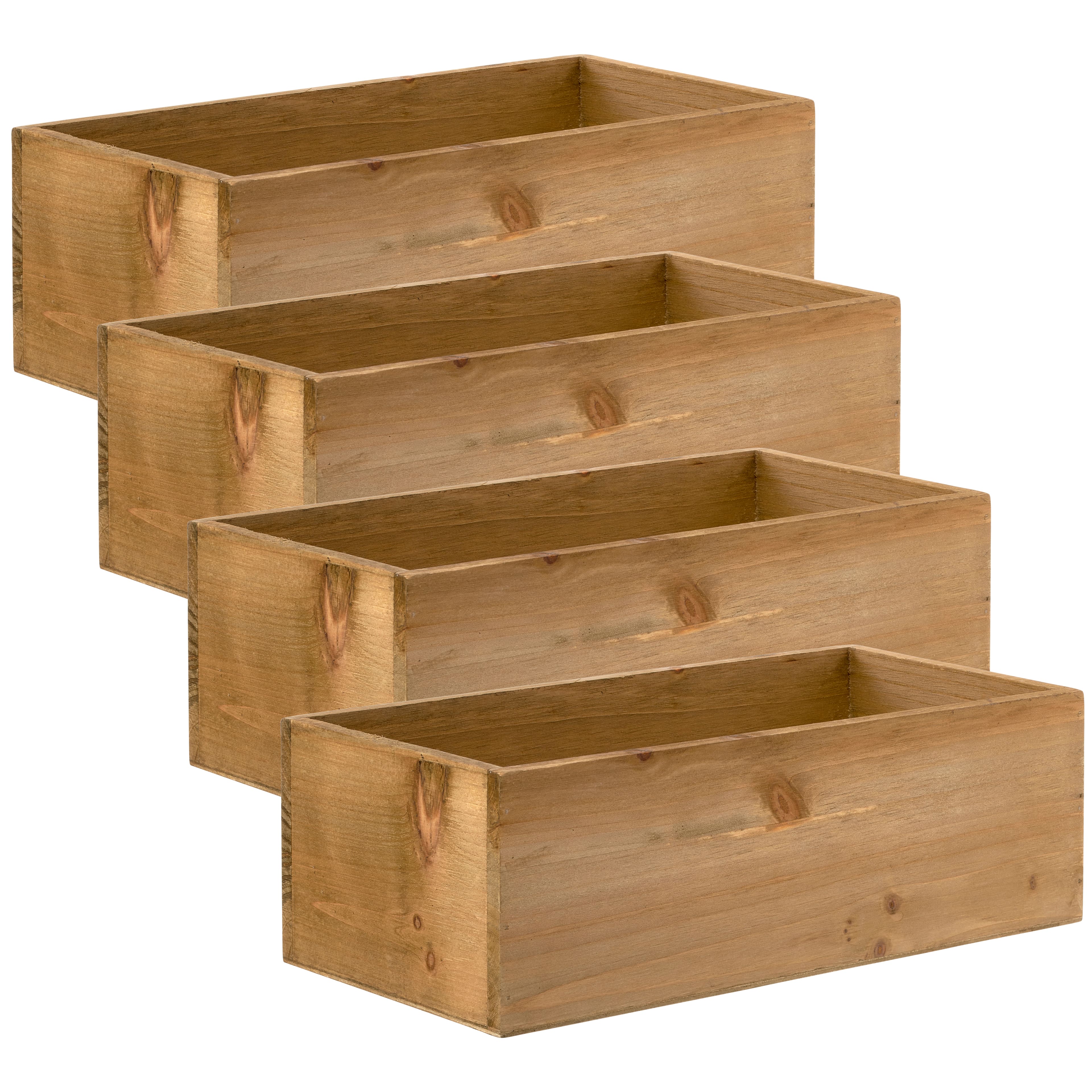 4 Pack: 12&#x22; Wood Pallet Bin by Make Market&#xAE;