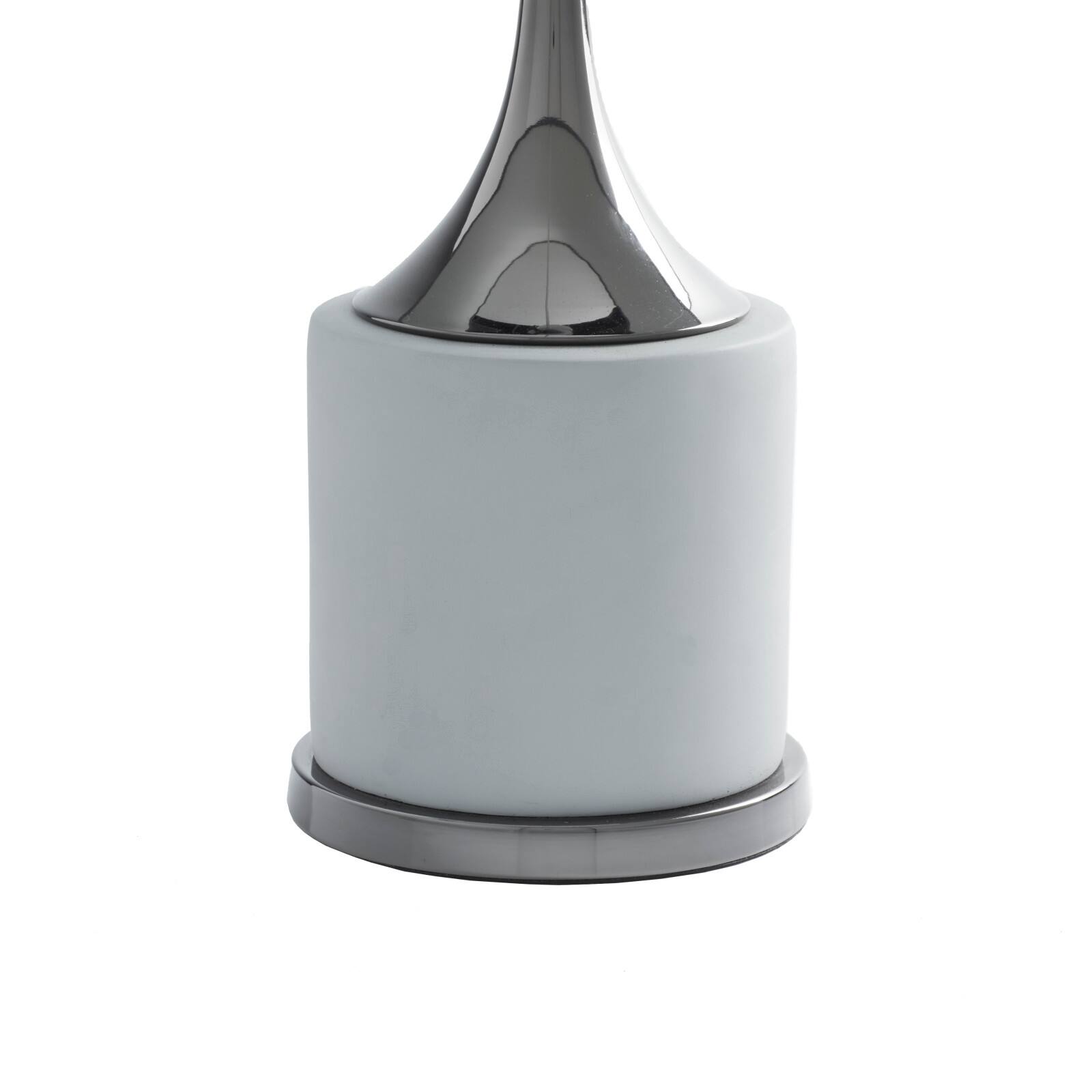 Grey Metal Traditional Table Lamp, 24" x 15" x 15"