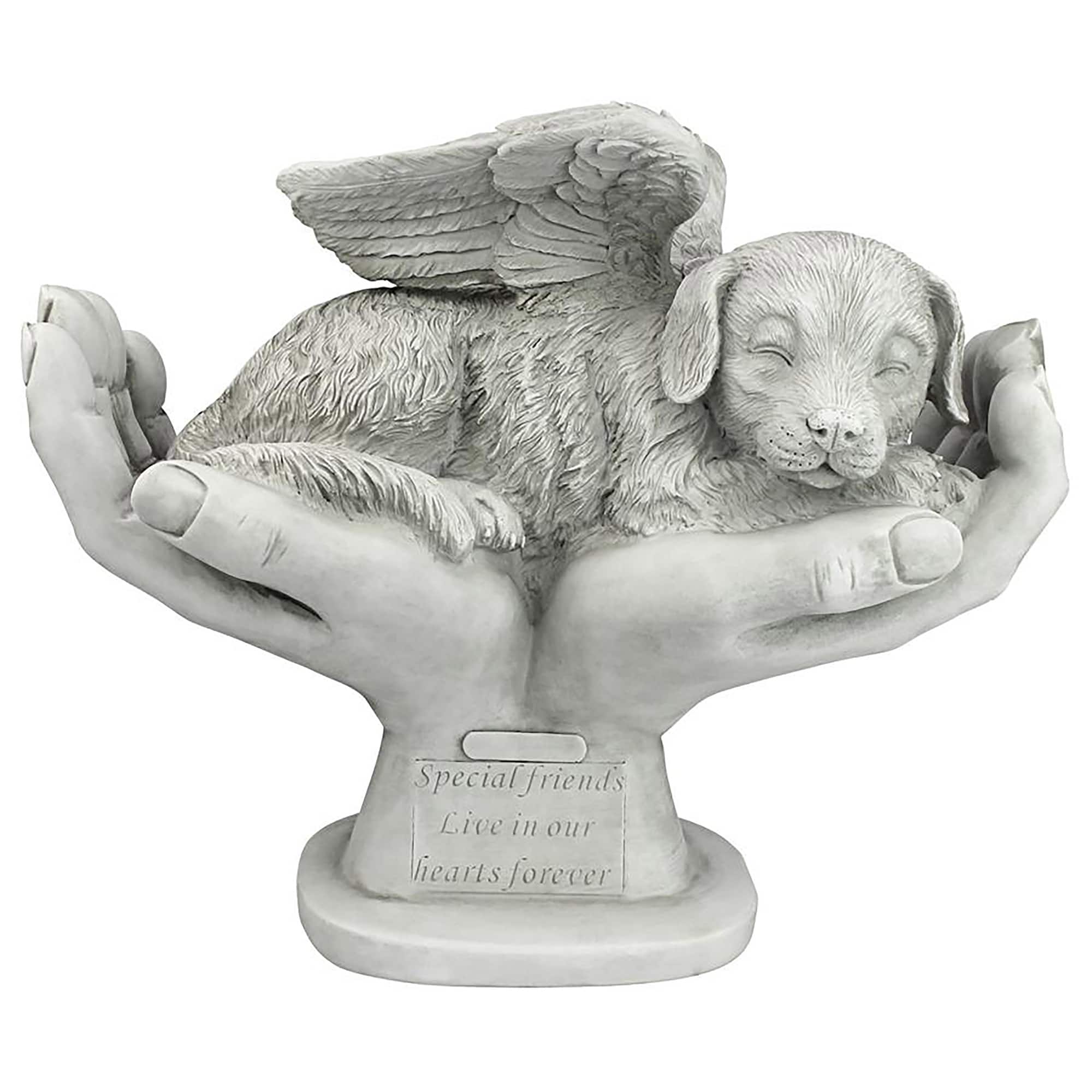 Design Toscano 15.5&#x22; In God&#x27;s Hands Dog Memorial Statue