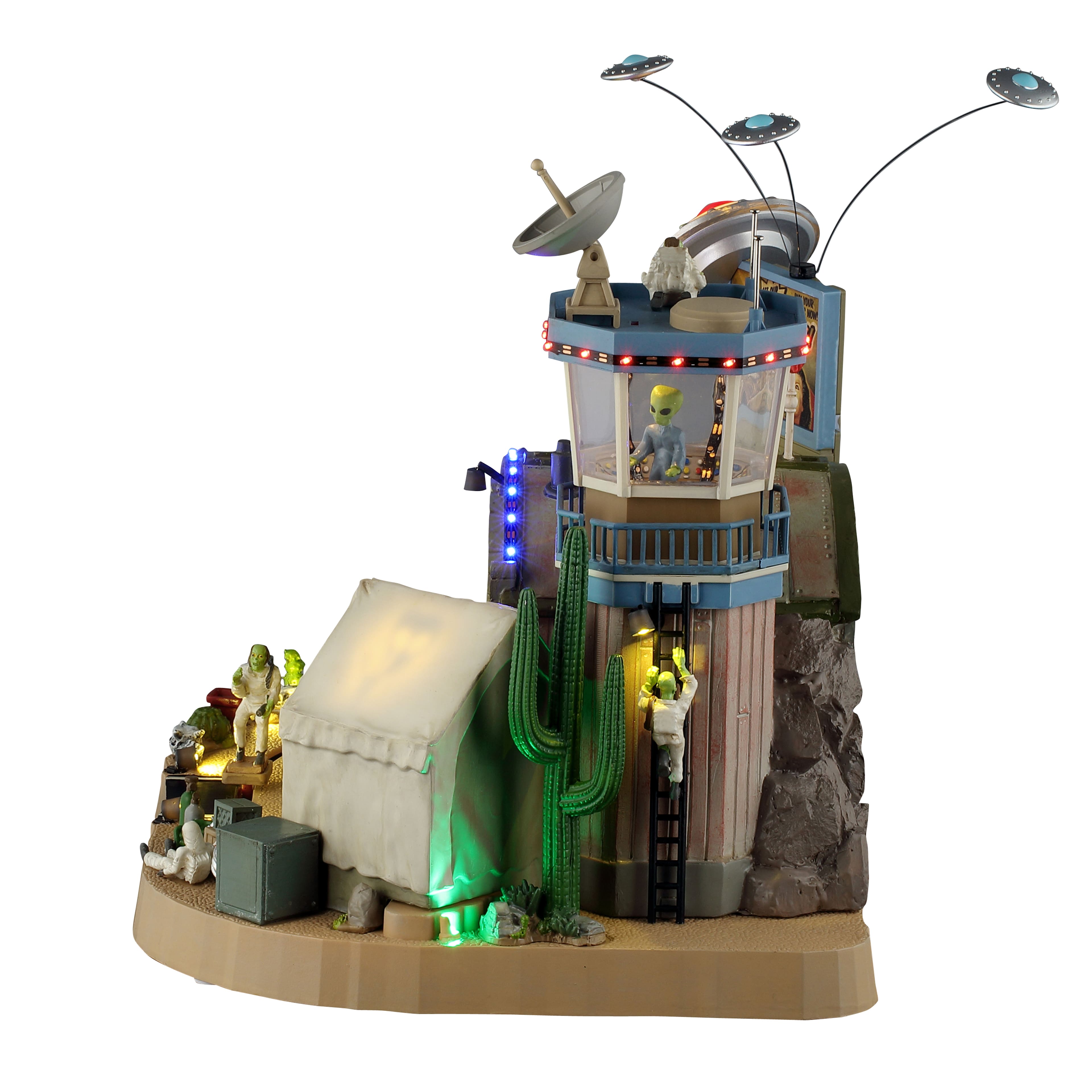 Lemax&#xAE; Spooky Town&#xAE; The Air &#x26; Space Novelties Hangar Museum