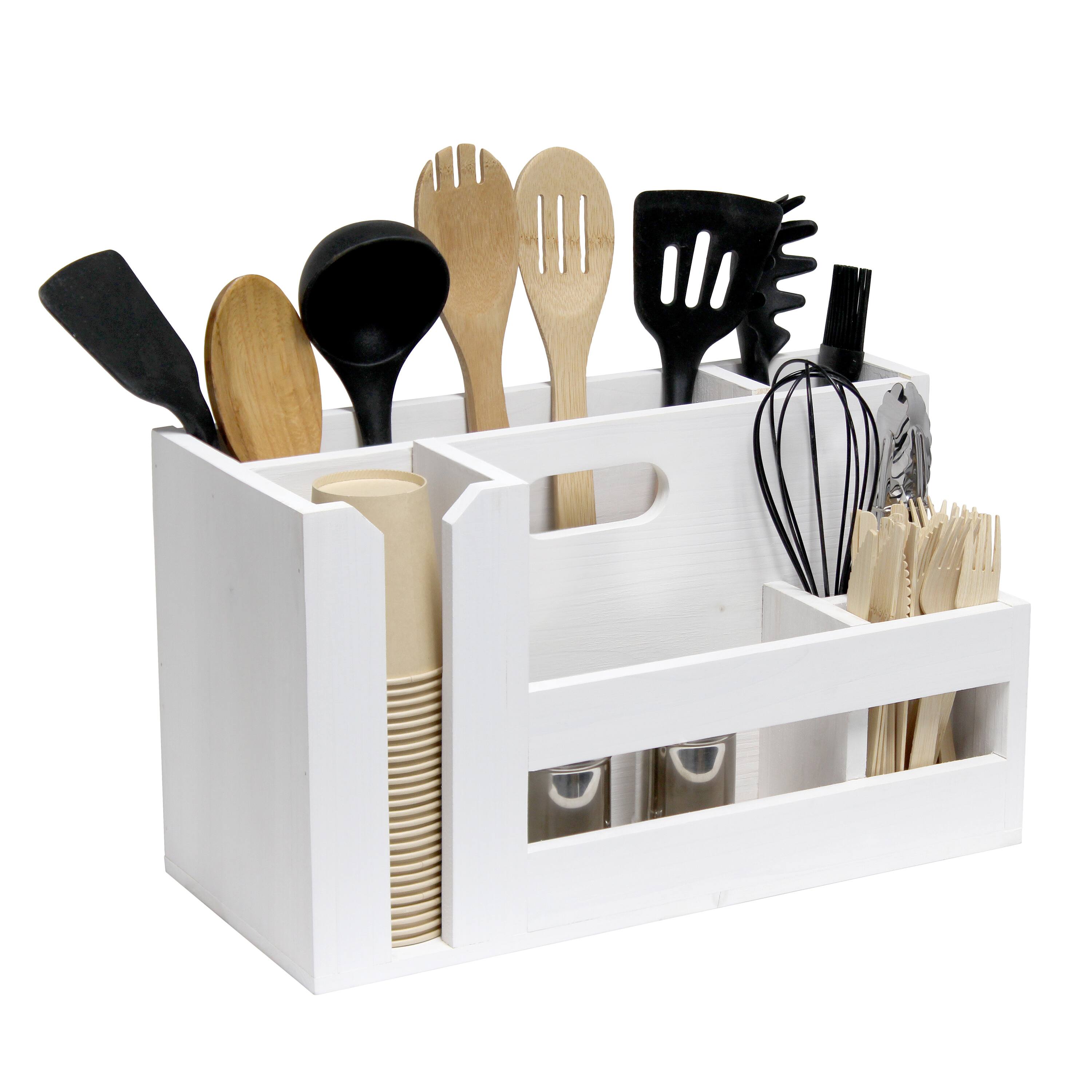 Elegant Designs Wood Caddy Organizer