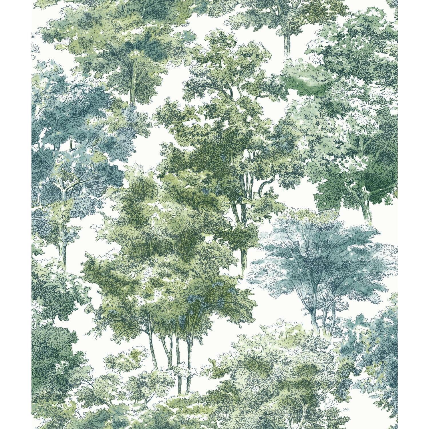 RoomMates Old World Trees Peel &#x26; Stick Wallpaper