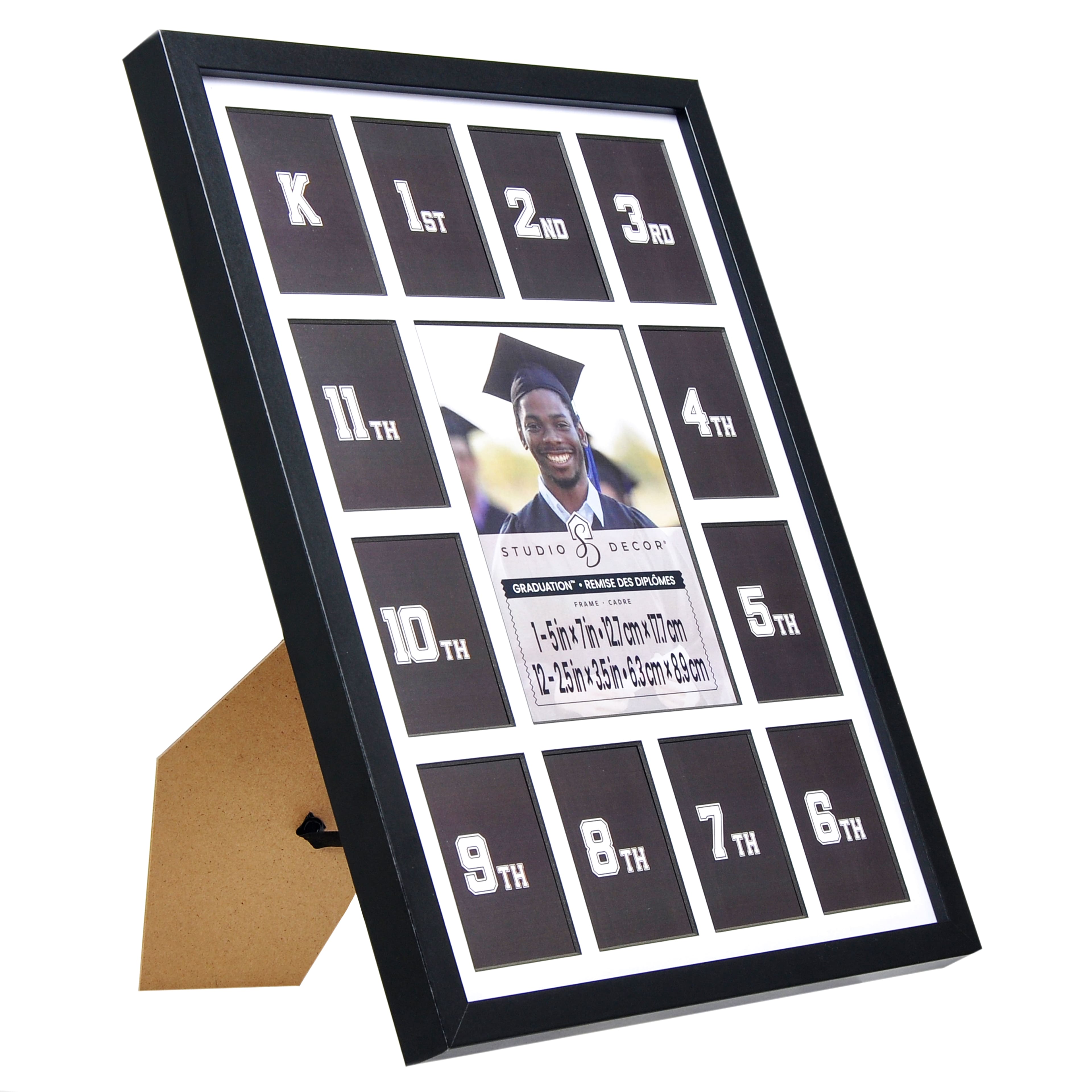 13 Opening Graduation&#x2122; 11&#x22; x 15&#x22; Black Grades Frame by Studio D&#xE9;cor&#xAE;
