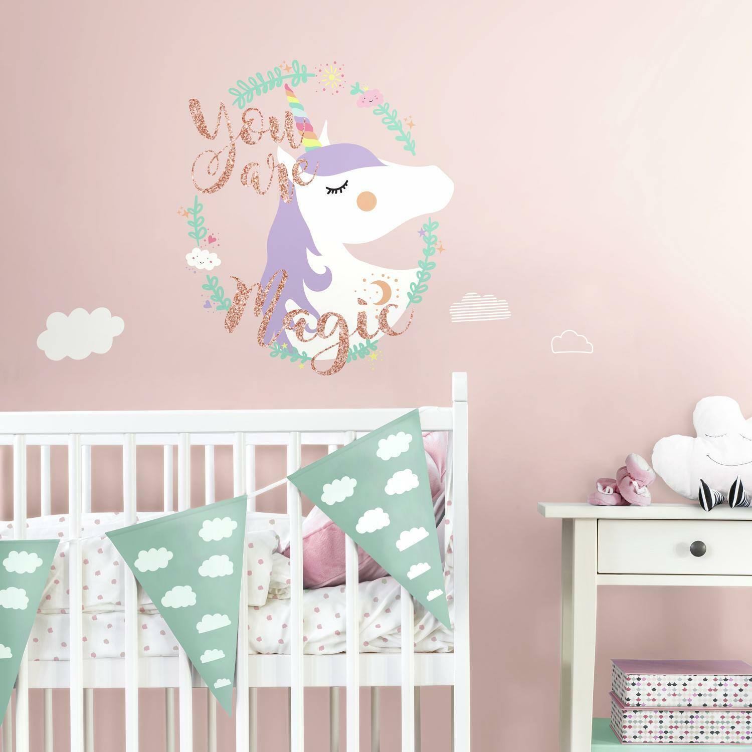 RoomMates Unicorn Magic Peel &#x26; Stick Giant Wall Decals