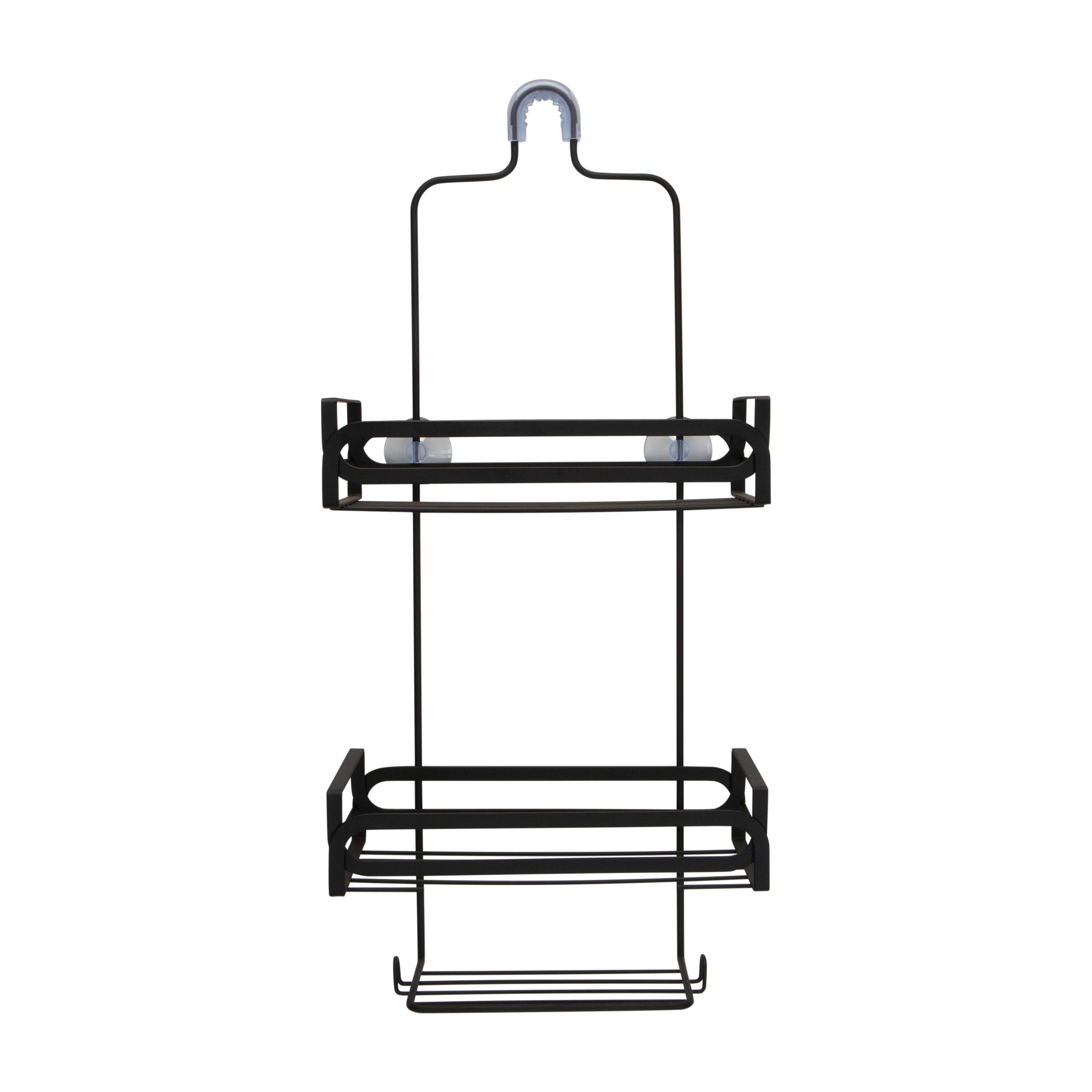 Elle Decor Noir Shower Caddy, Black