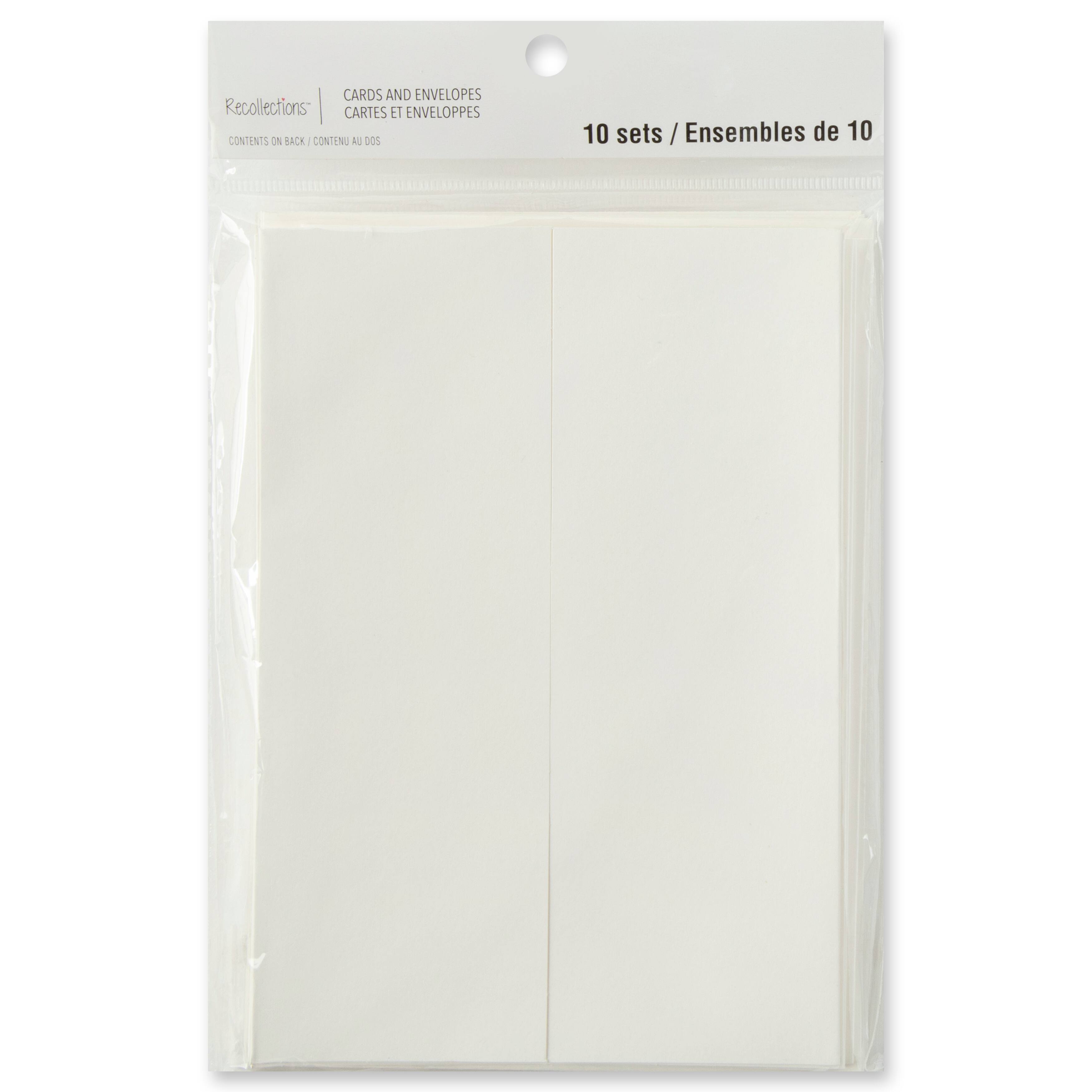 12 Packs: 10 ct. (120 total) 5" x 7" Ivory Gatefold Cards & Envelopes by Recollections™