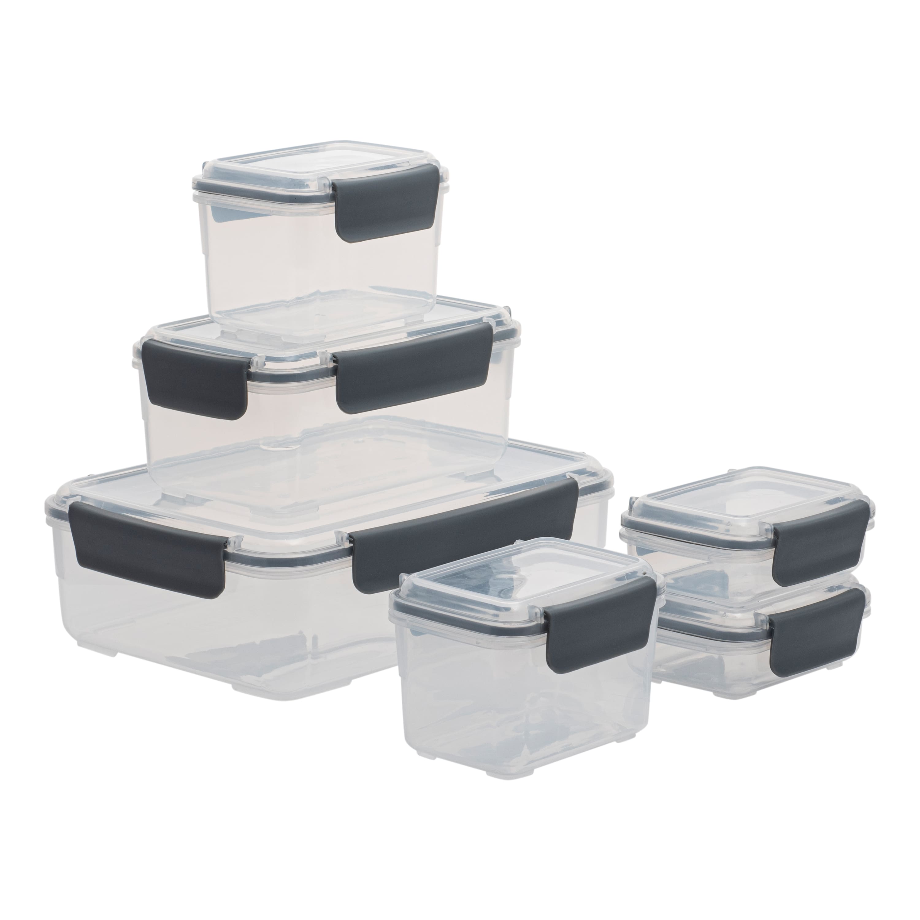 Snap-On Airtight Containers with Lids Food Storage Containers Box