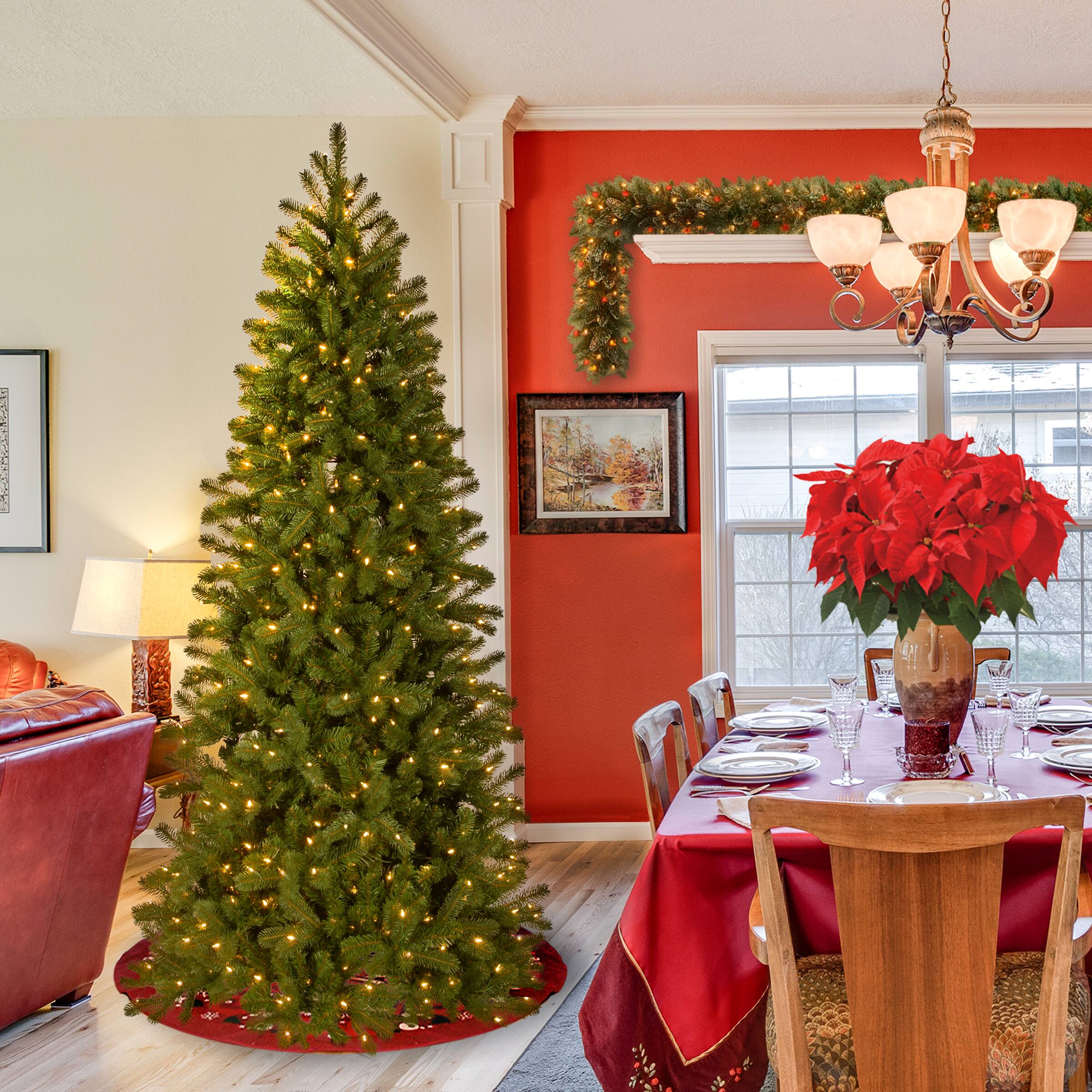 7ft. Pre-Lit Feel Real® Downswept Douglas® Fir Artificial Christmas Tree, 300 Dual Color® LED Lights