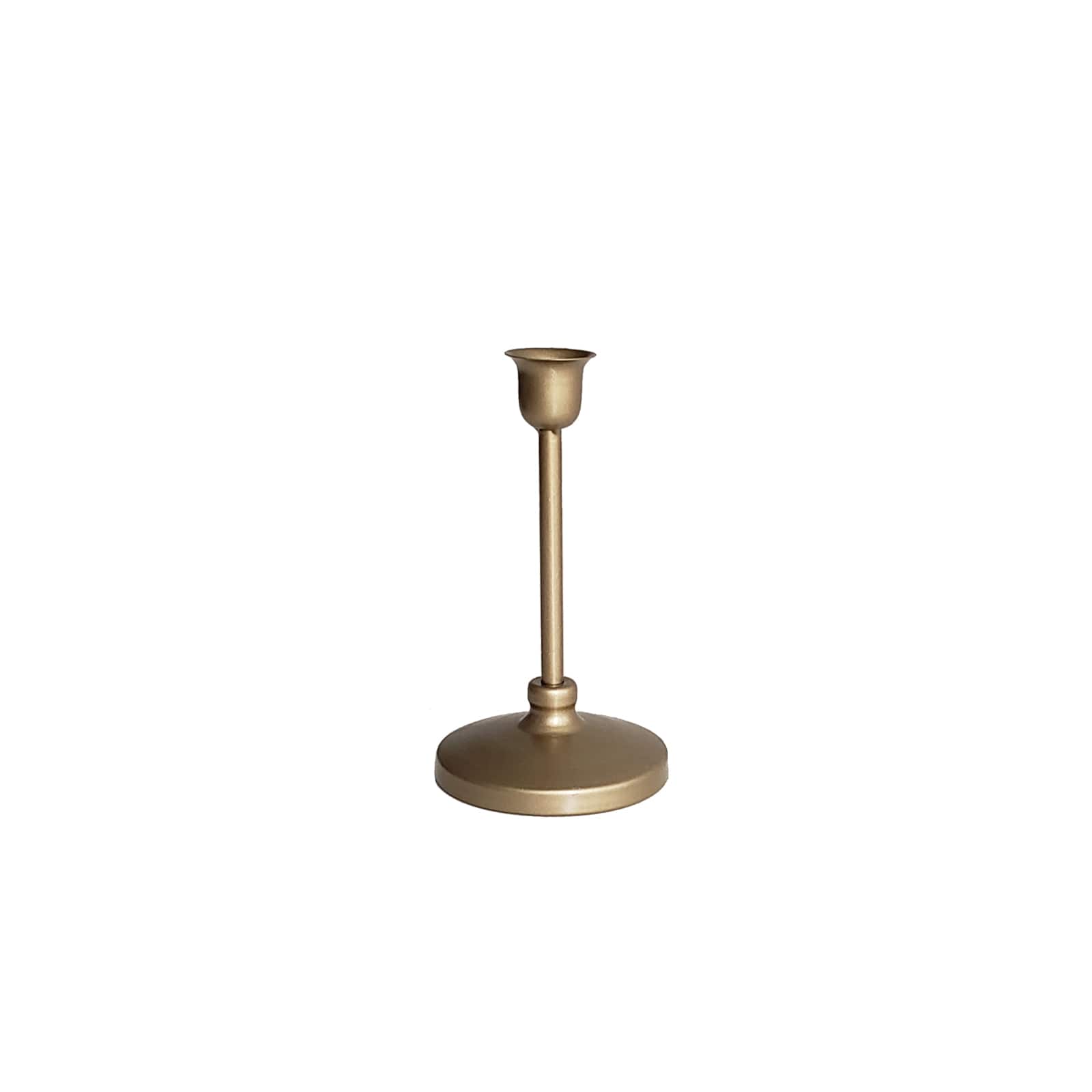 12 Pack: 6.3&#x22; Gold Metal Candle Holder by Ashland&#xAE;