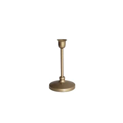 Buy Gold Metal Flower Taper Candle Holder from Next USA