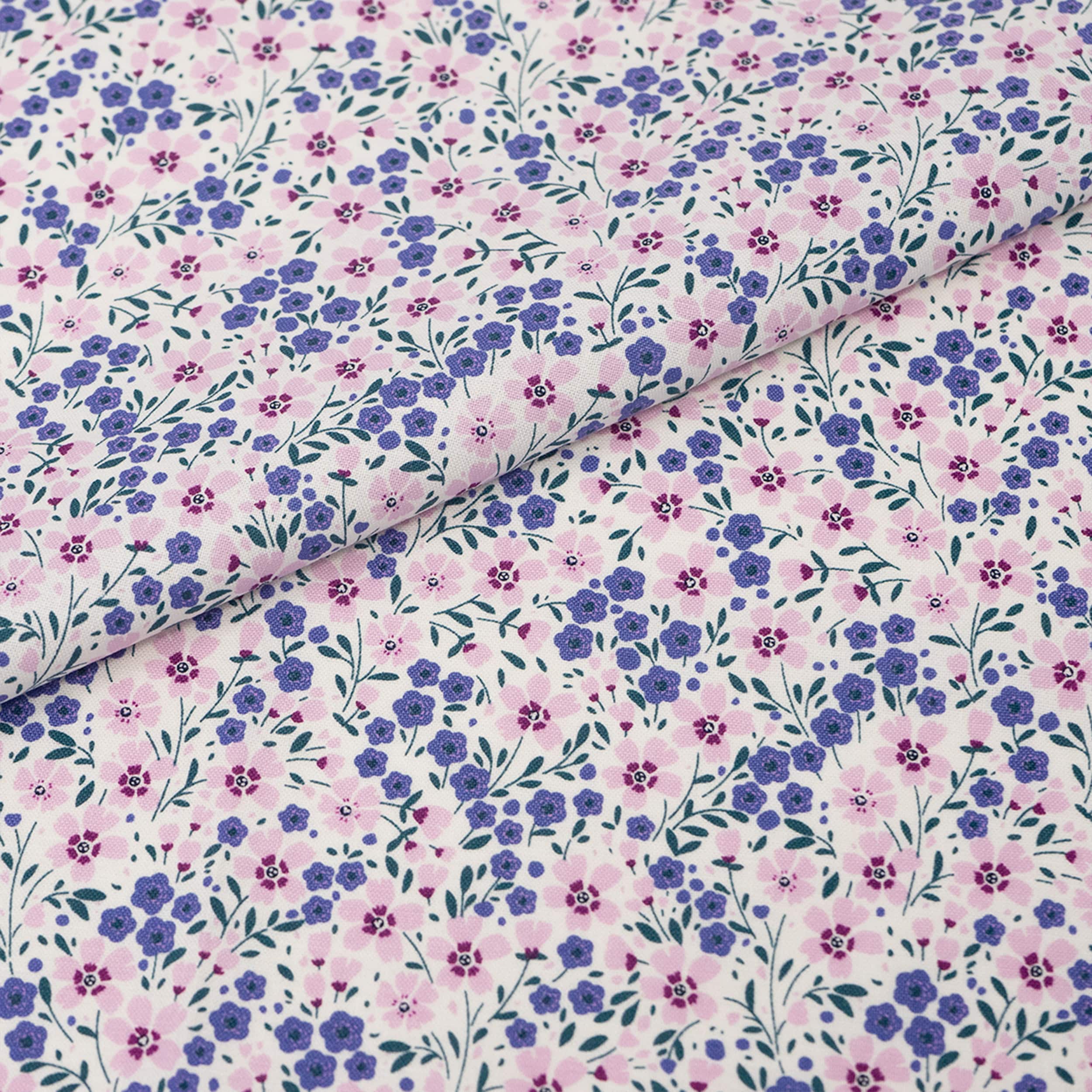 SINGER Spring Floral Packed Cotton Fabric