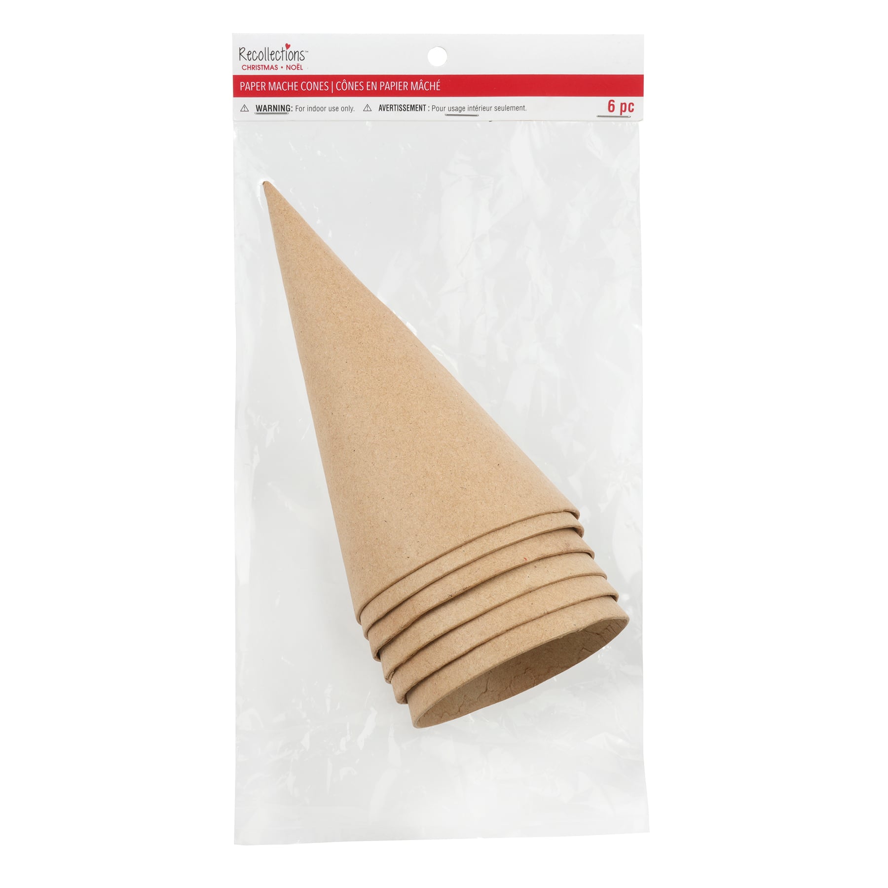 7 Paper Mache Cones, 6ct. by Recollections™