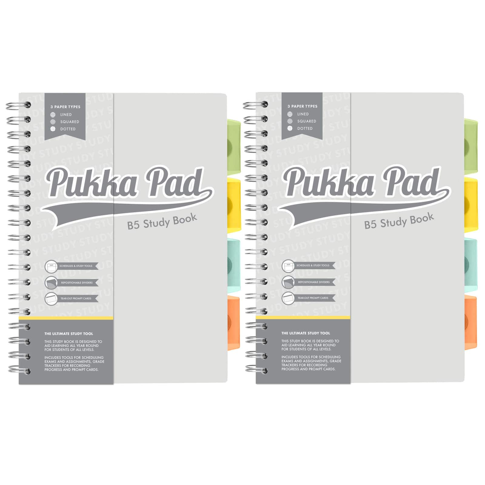 Pukka Pads B5 Study Books, 2ct.