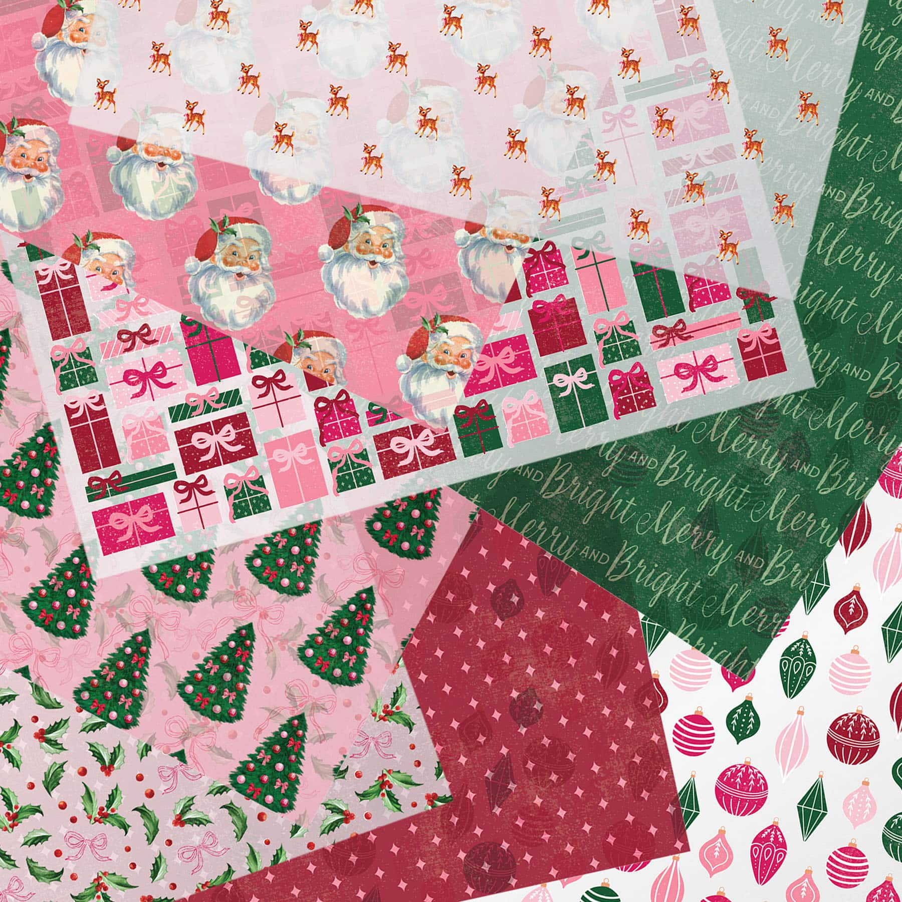 6&#x22; x 6&#x22; Holly Jolly Vellum Paper Pad, 16 Sheets by Recollections&#x2122;