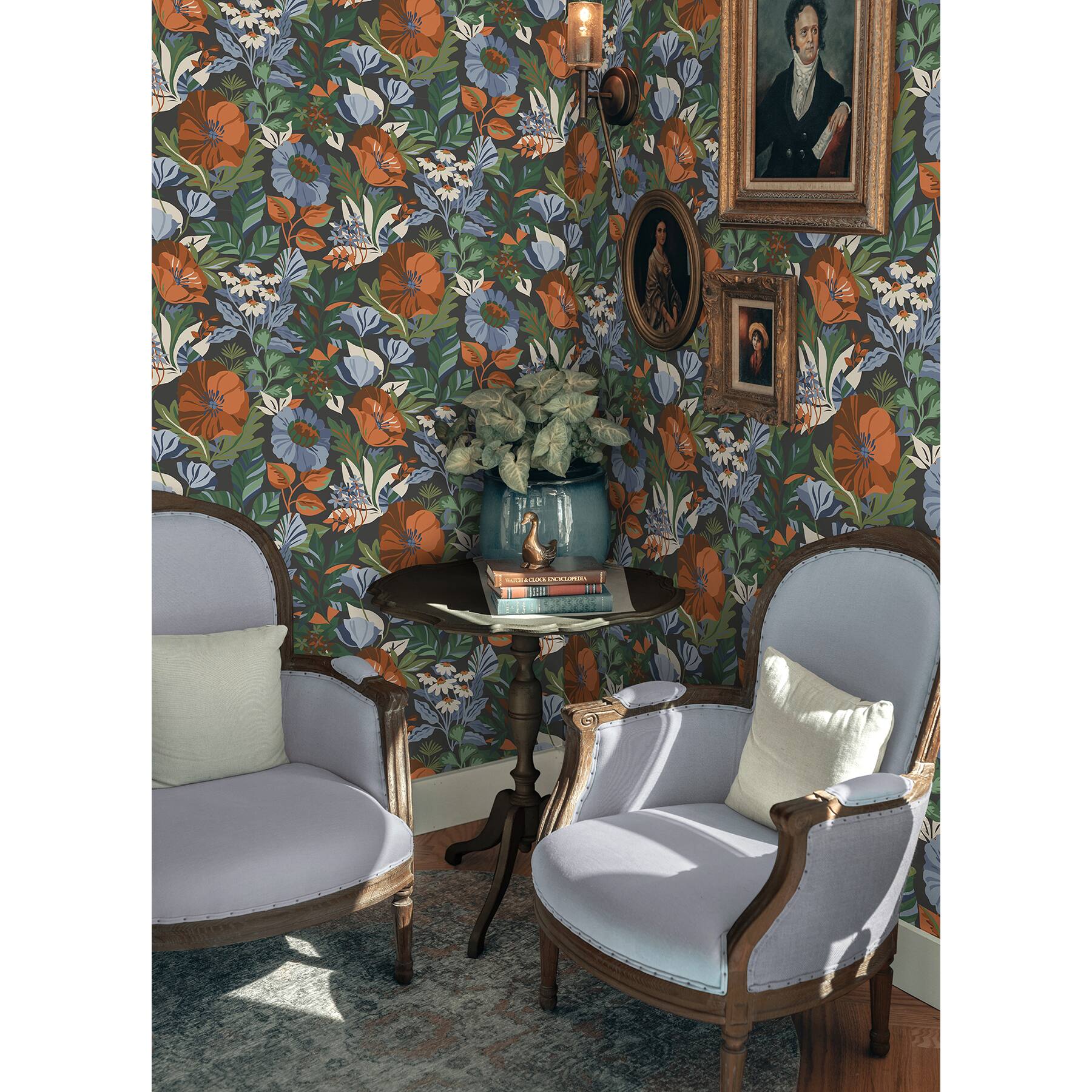 RoomMates Poppy Fields Peel & Stick Wallpaper