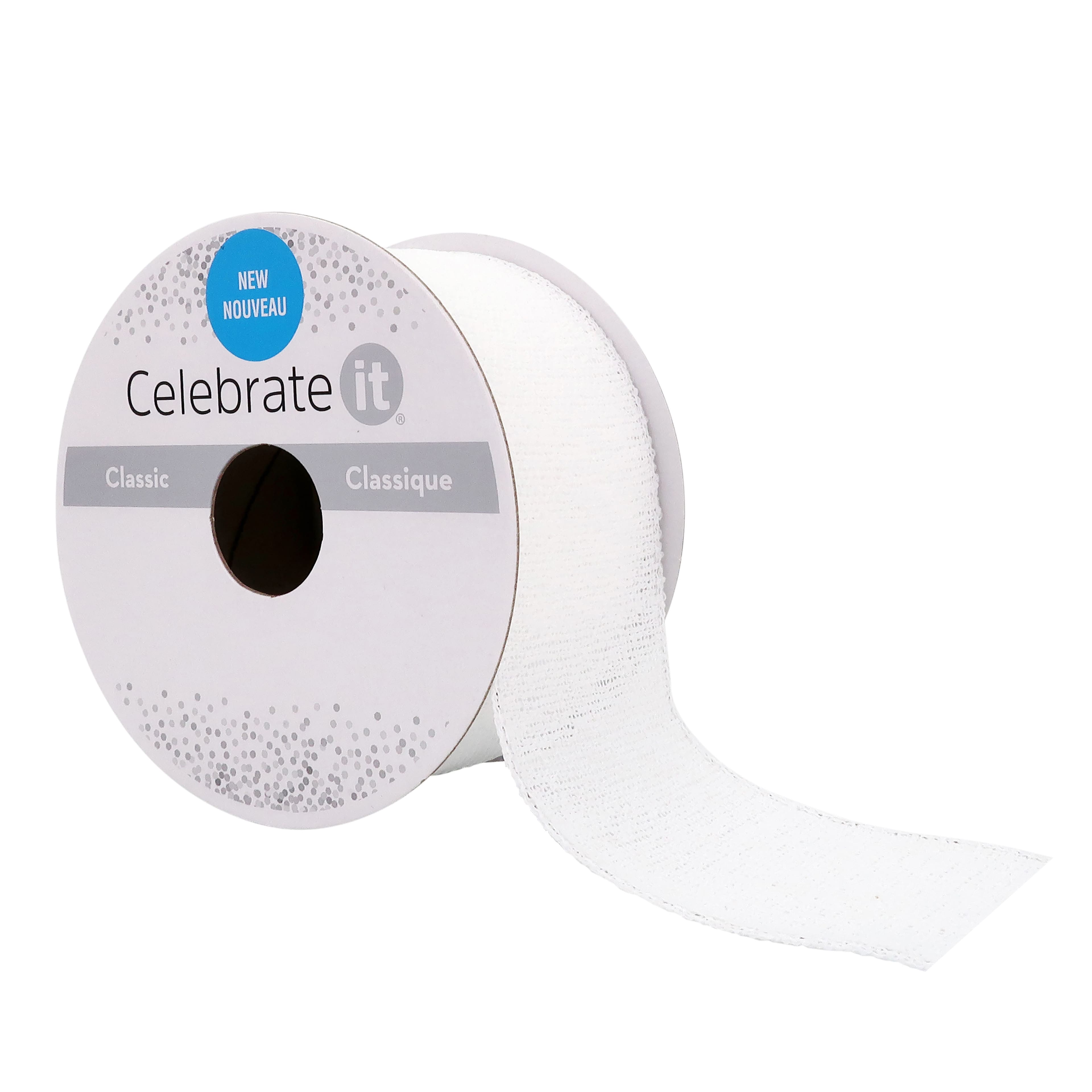 12 Pack: 1.5" x 3yd. Linen Wired Ribbon by Celebrate It™