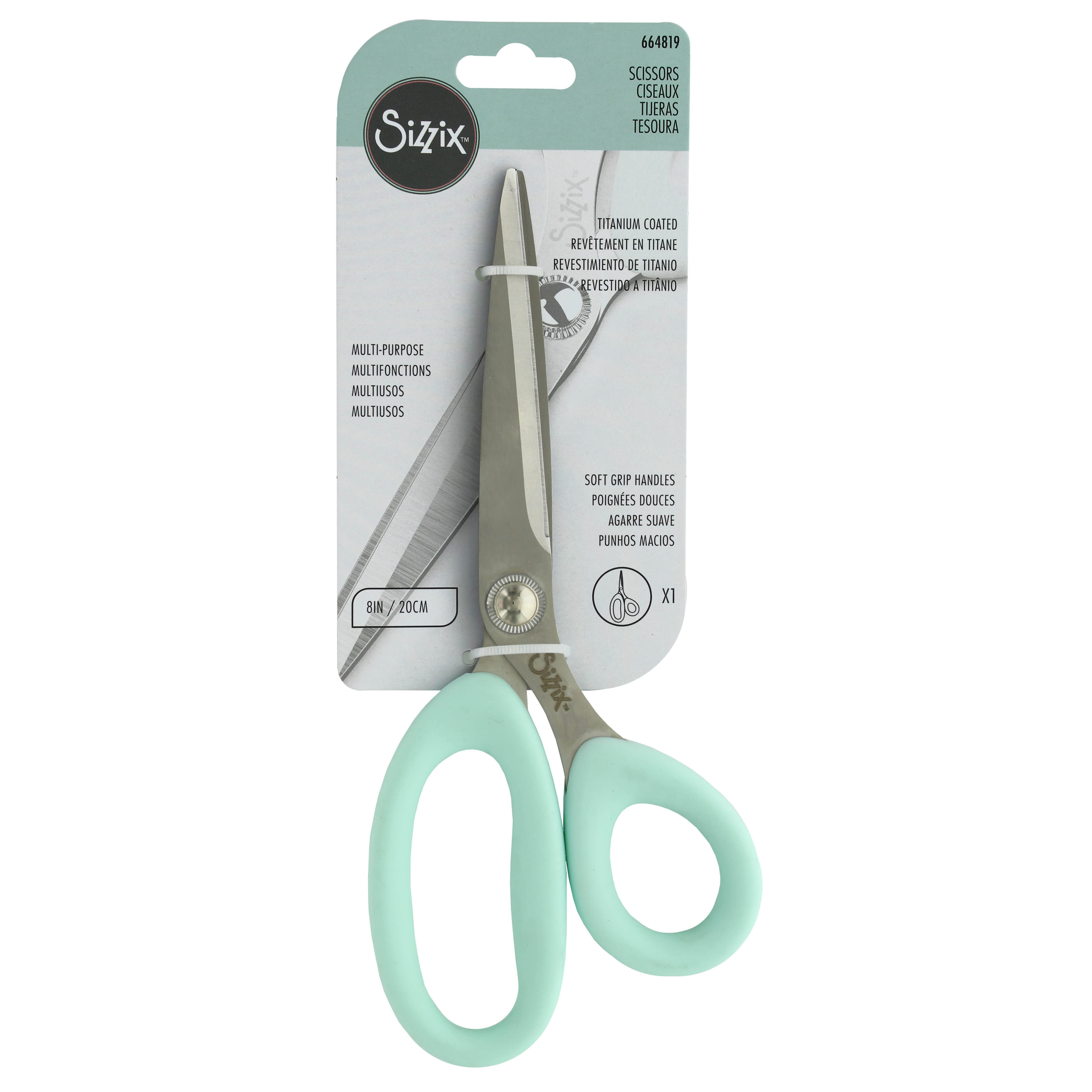 Everyday Titanium Scissors, SoftGrip Handles, 8 In.