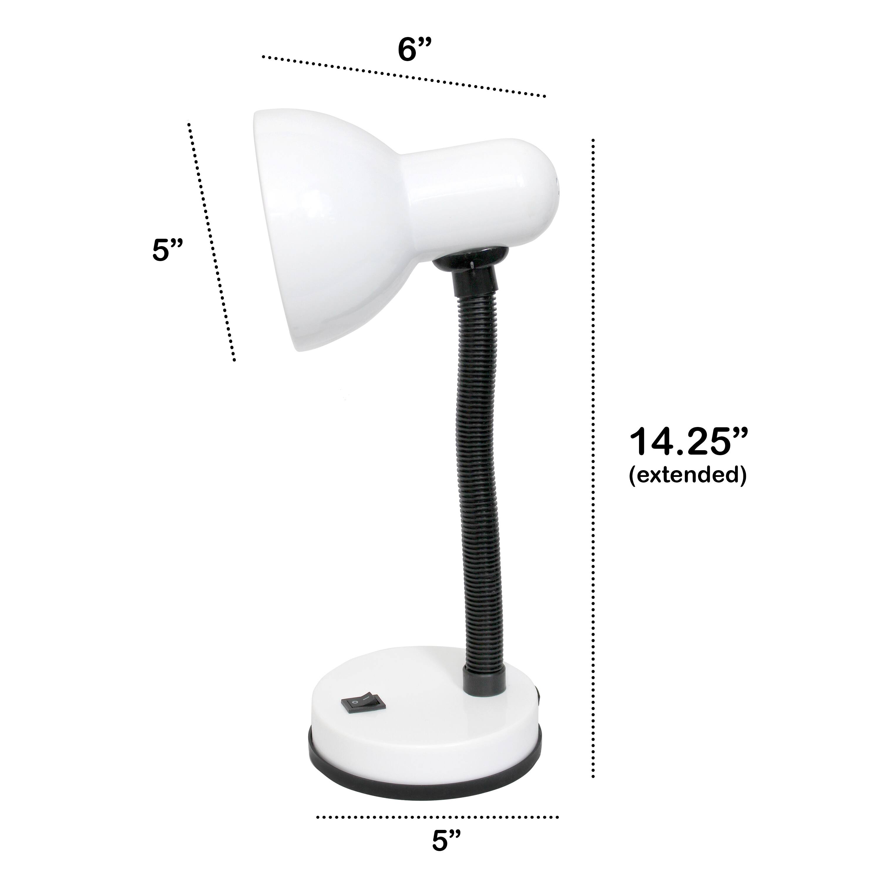 Creekwood Home Essentix 14.25&#x22; Metal Desk Lamp