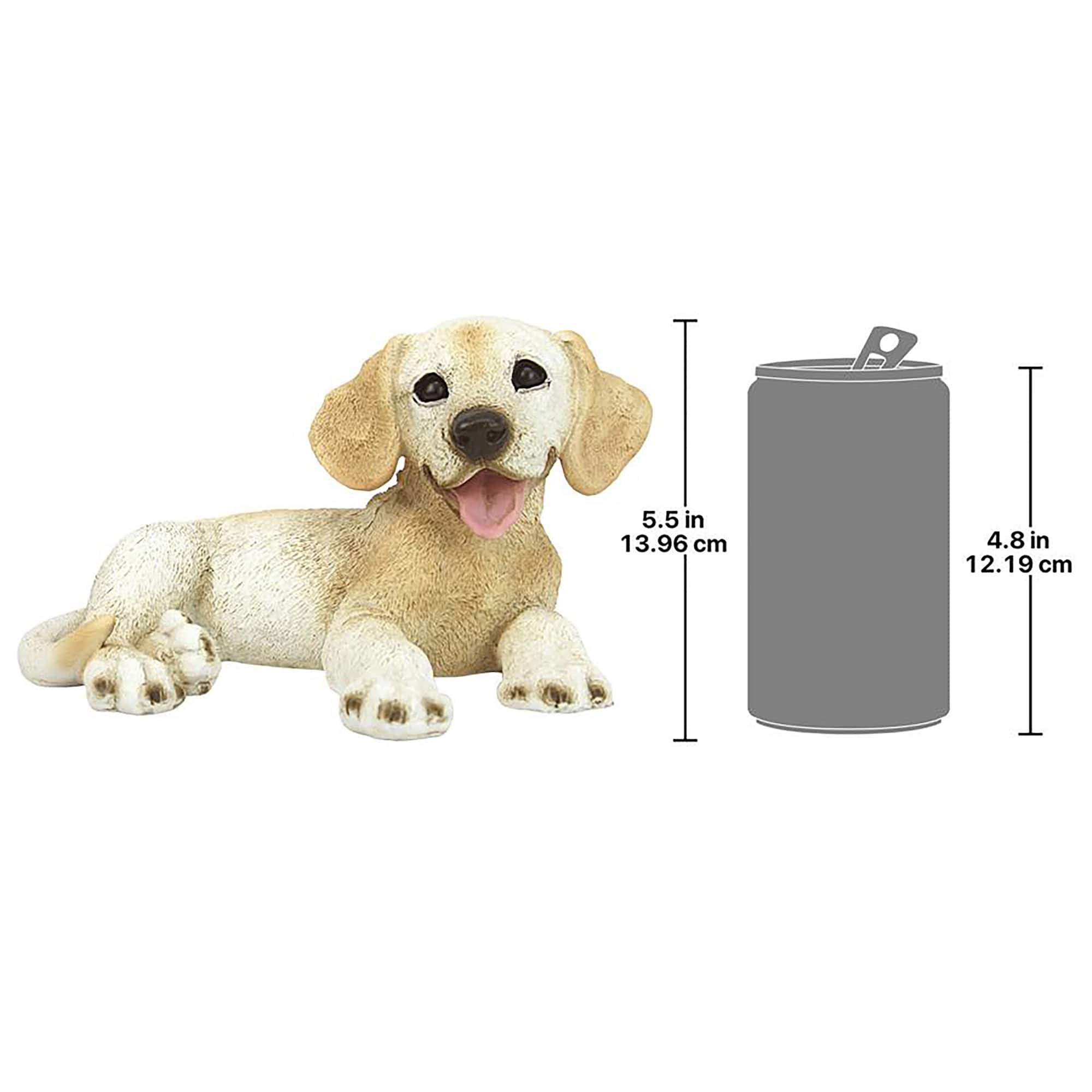 Design Toscano 10" Yellow Labrador Puppy Dog Statue