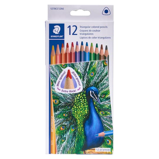 12 Packs: 12 ct. (144 total) Staedtler® Triangular Colored Pencils ...