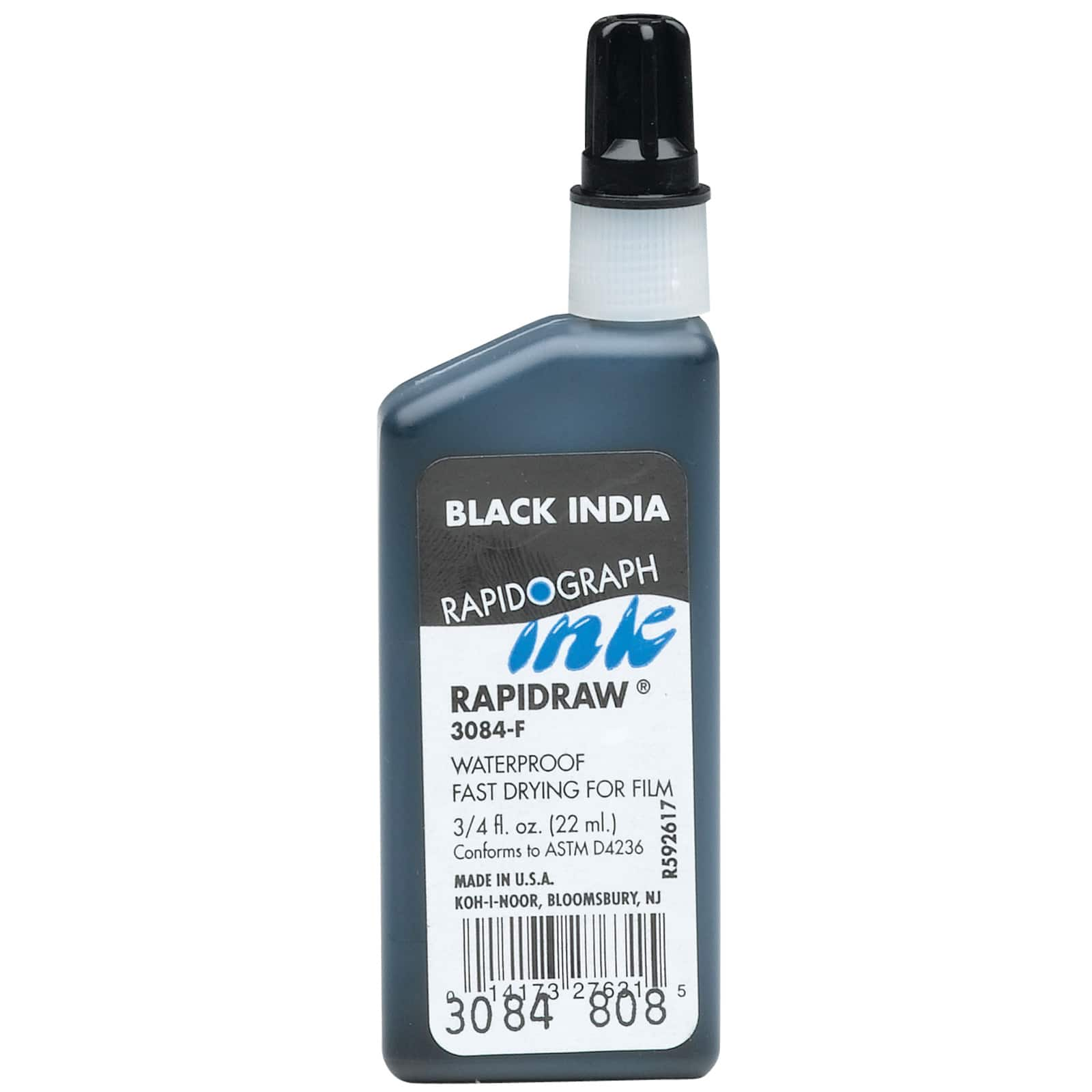 Koh-I-Noor Rapidograph Rapidraw&#xAE; Black India Ink, 0.75oz.