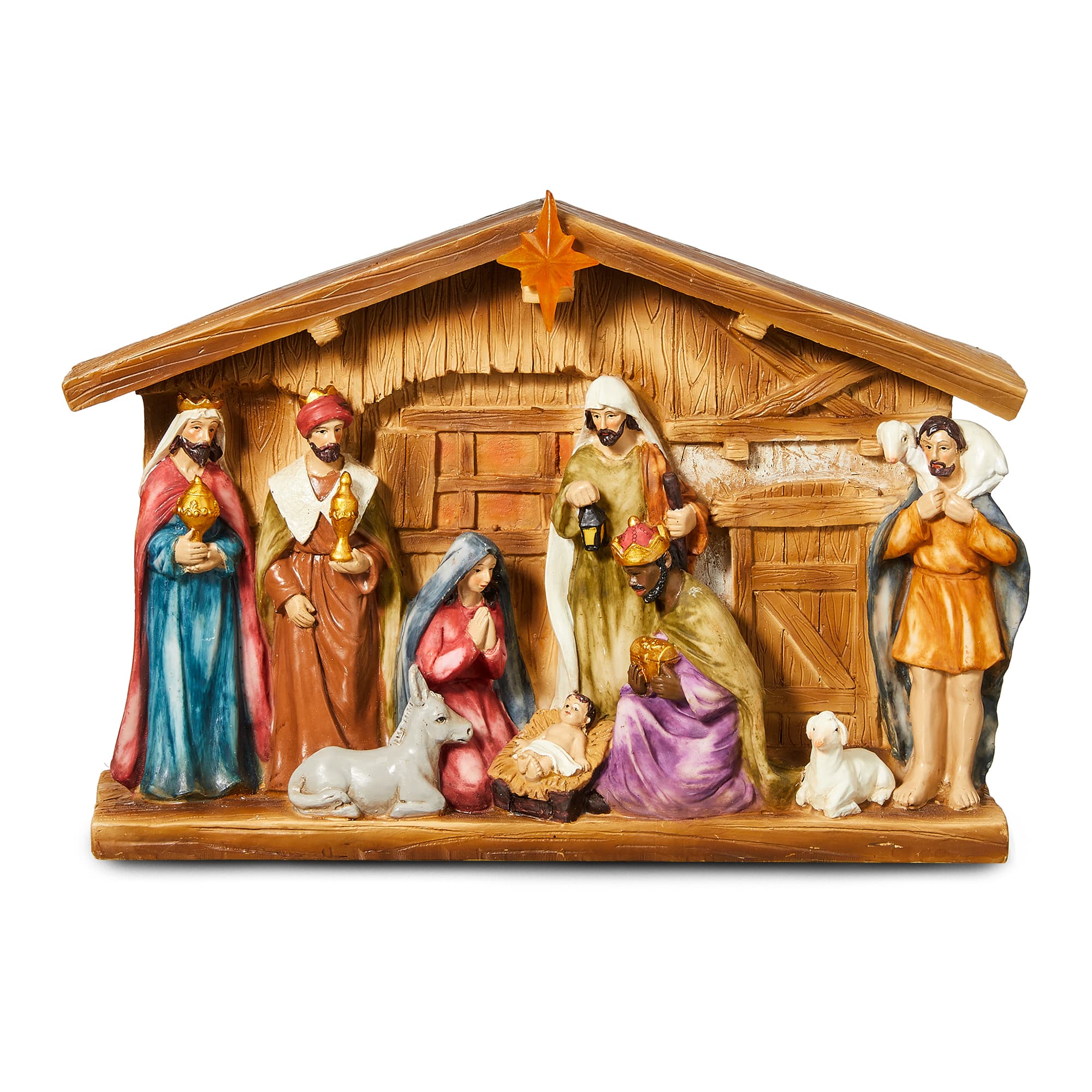 Glitzhome&#xAE; 9&#x22; Nativity D&#xE9;cor