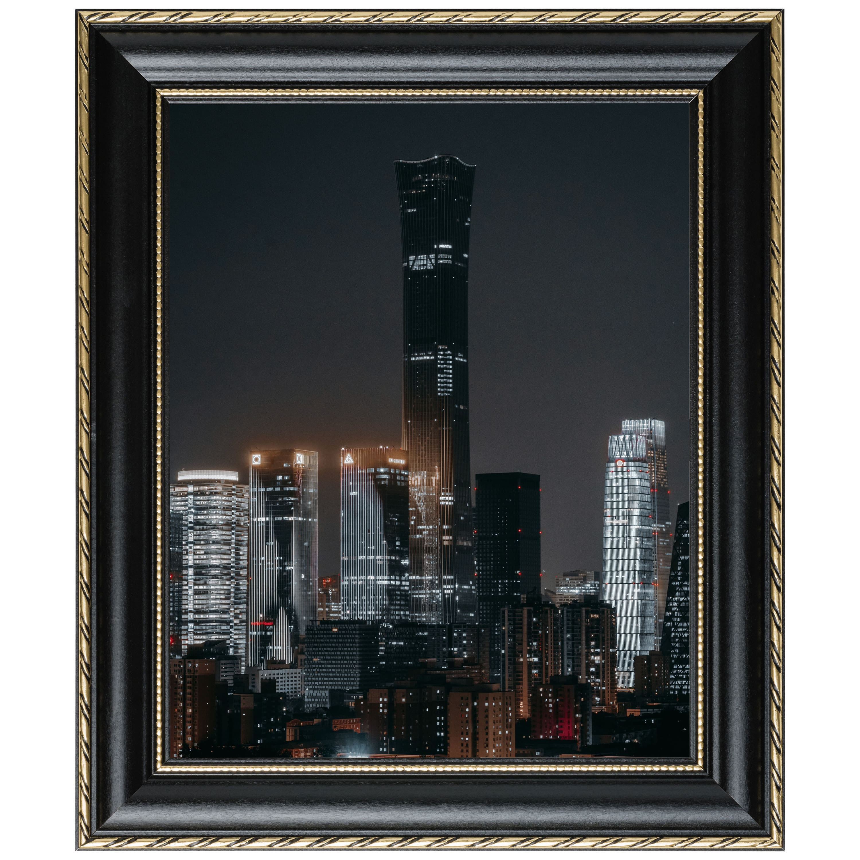 Craig Frames Victoria Black &#x26; Gold Picture Frame