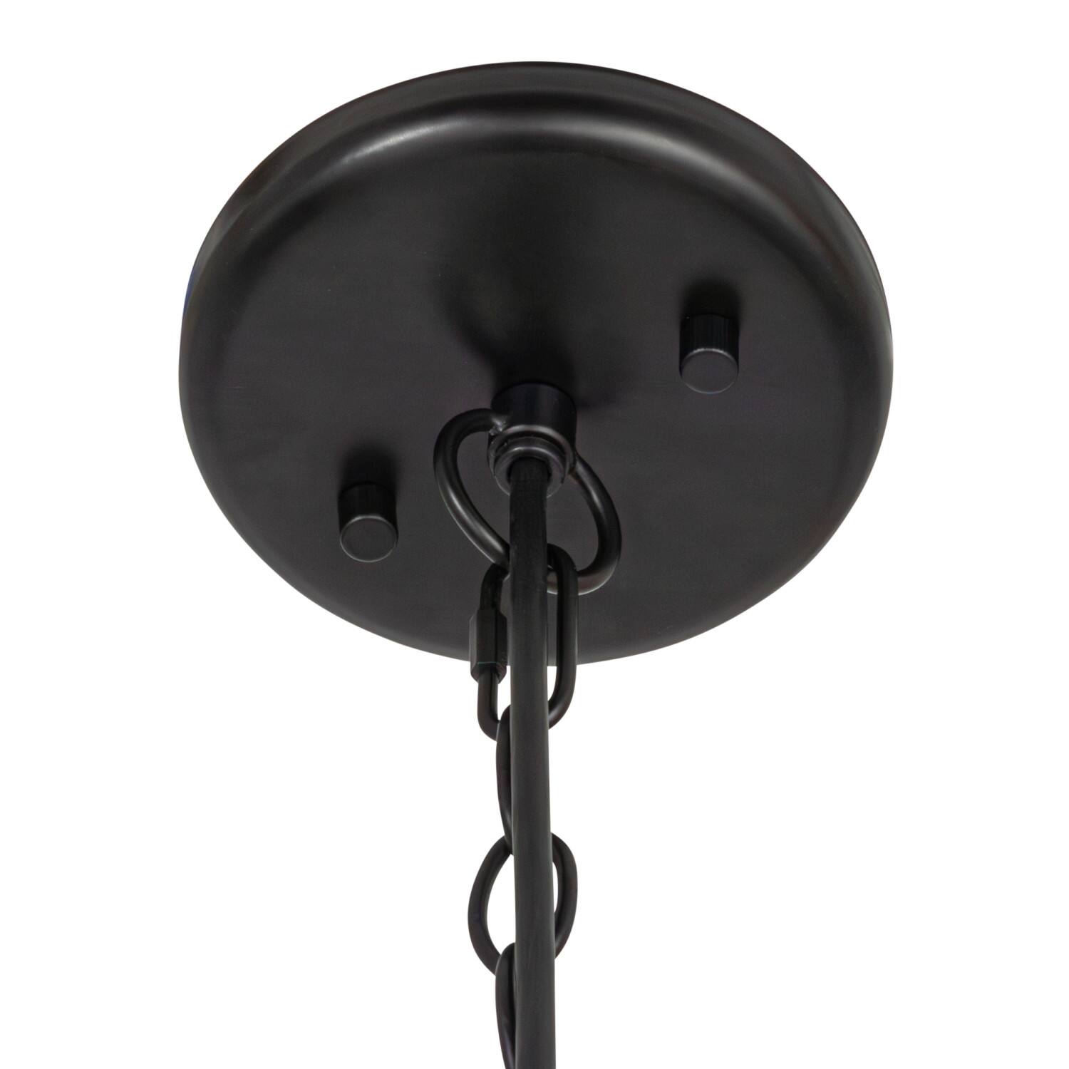 Hello Honey® Matte Black Oversized Geometric Glass Ceiling Light