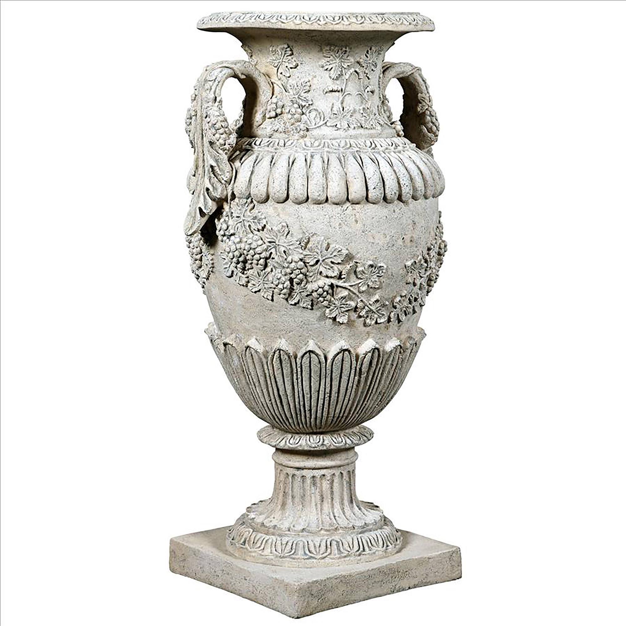 Design Toscano 37" Wine Harvest Oviform Architectural Garden Urn