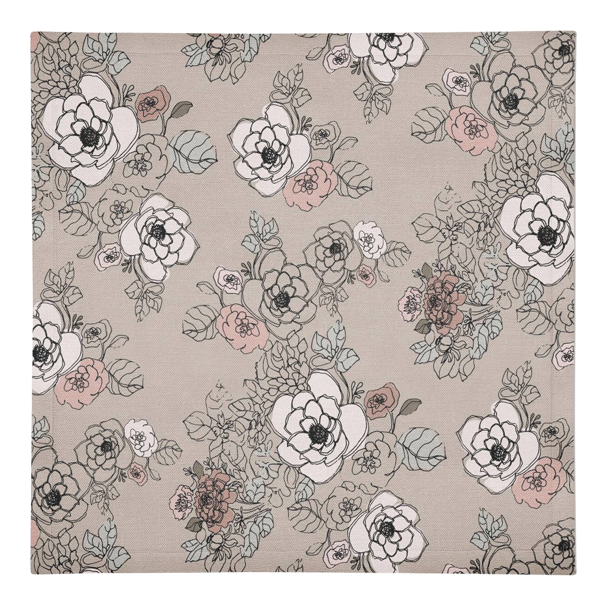 Intricate Floral Cotton Twill Napkin