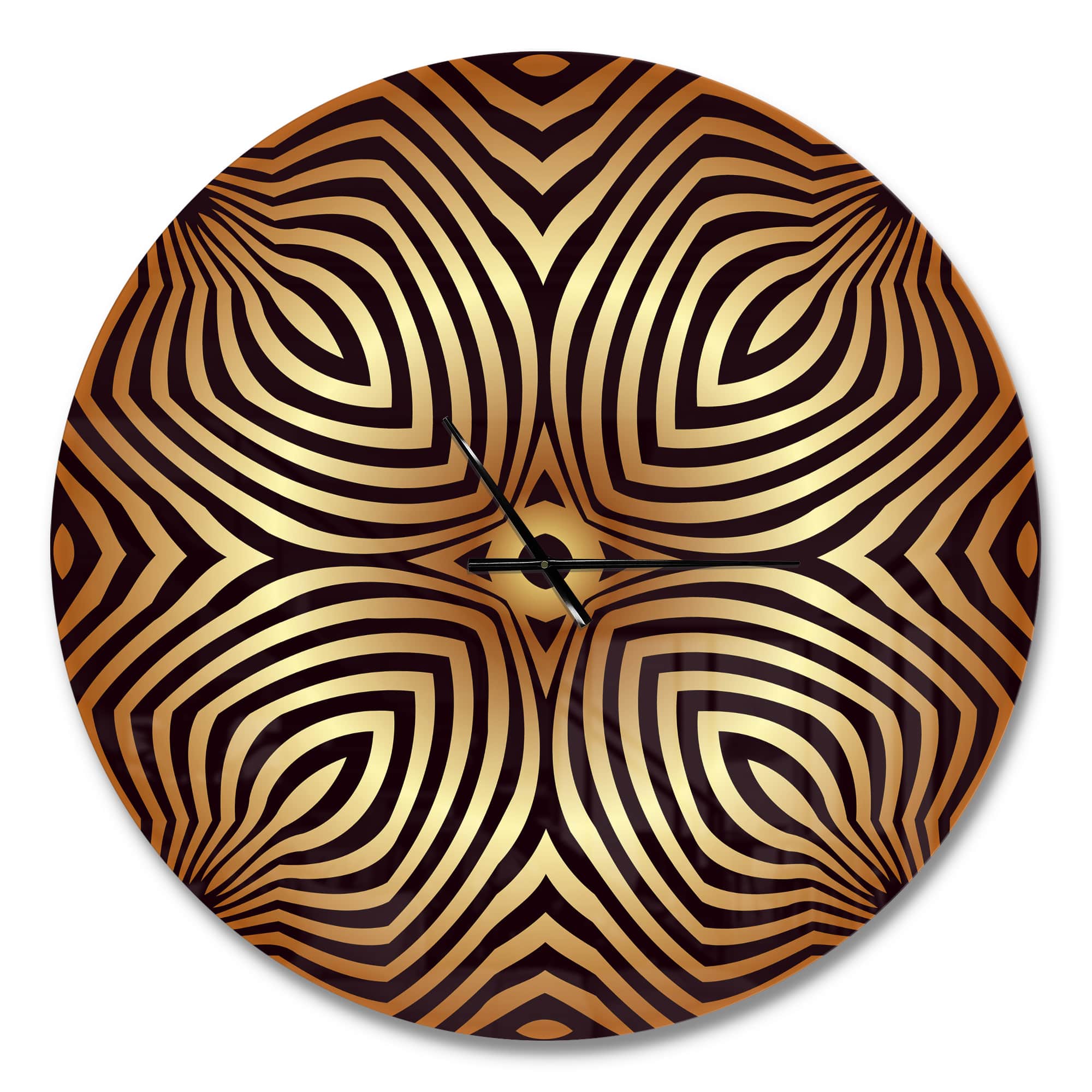 Designart 'Convex Symmetrical Ellipse Modern Wall Clock