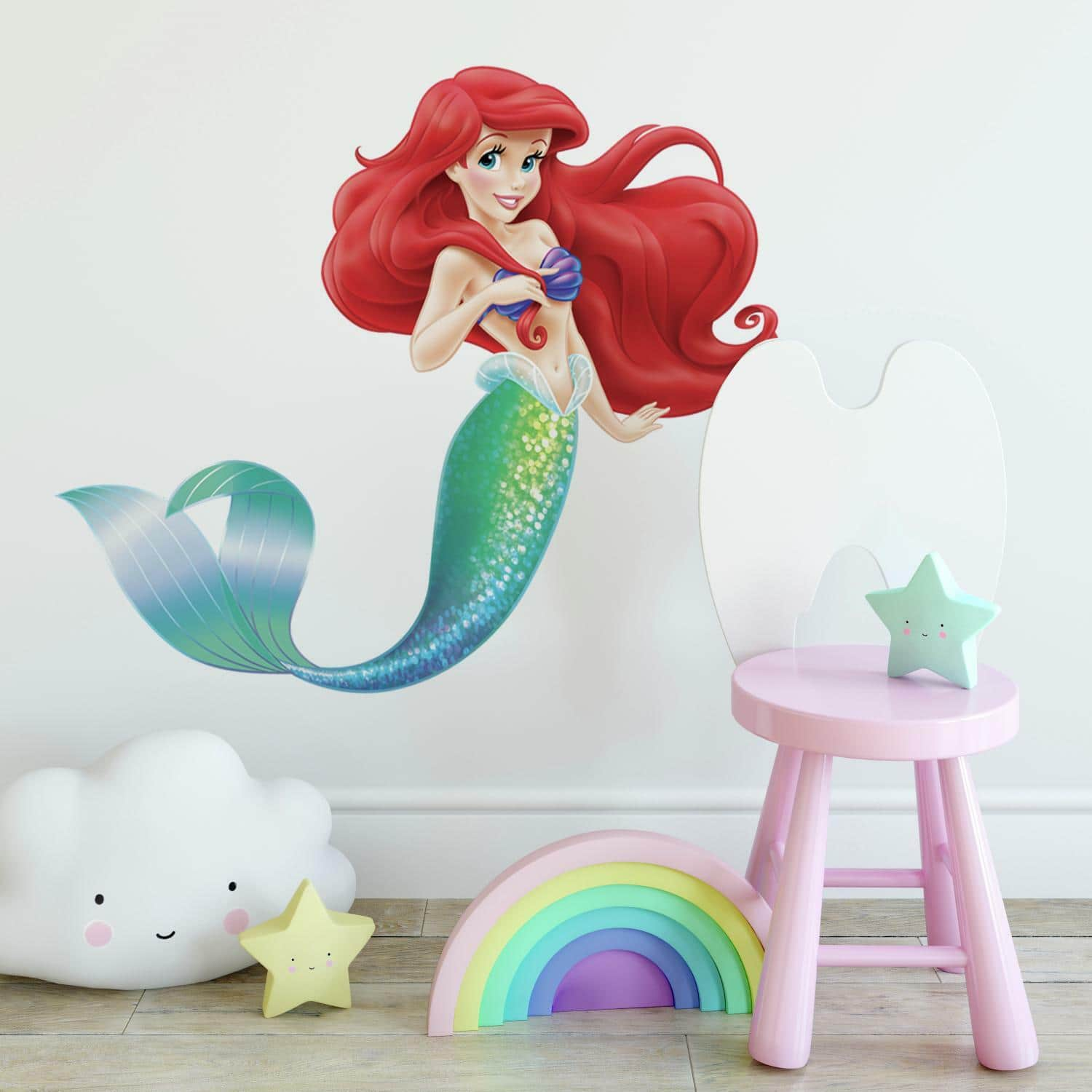 RoomMates Disney&#xAE; The Little Mermaid Peel &#x26; Stick Giant Wall Decals