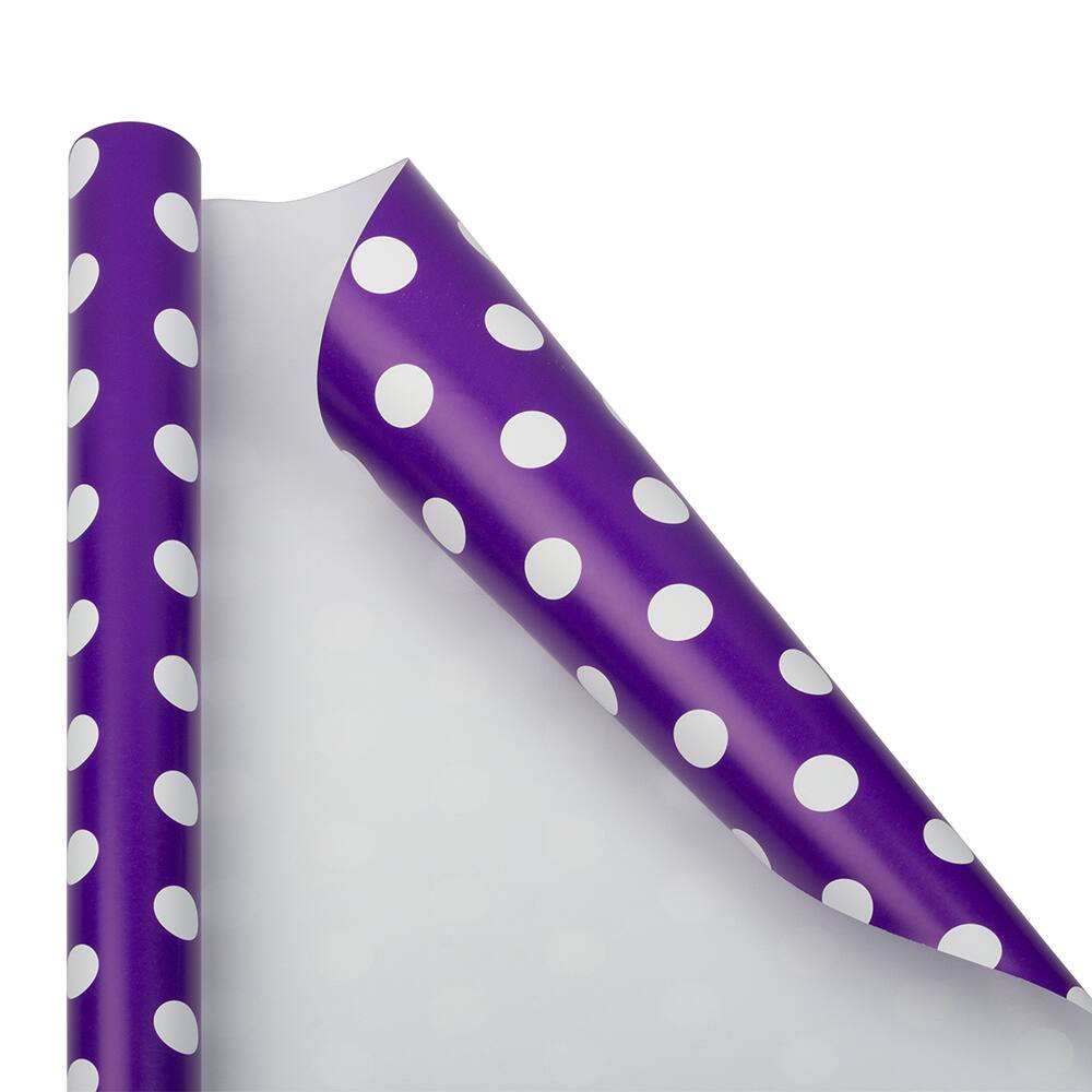 JAM Paper Polka Dot Gift Wrap Set, 2ct.