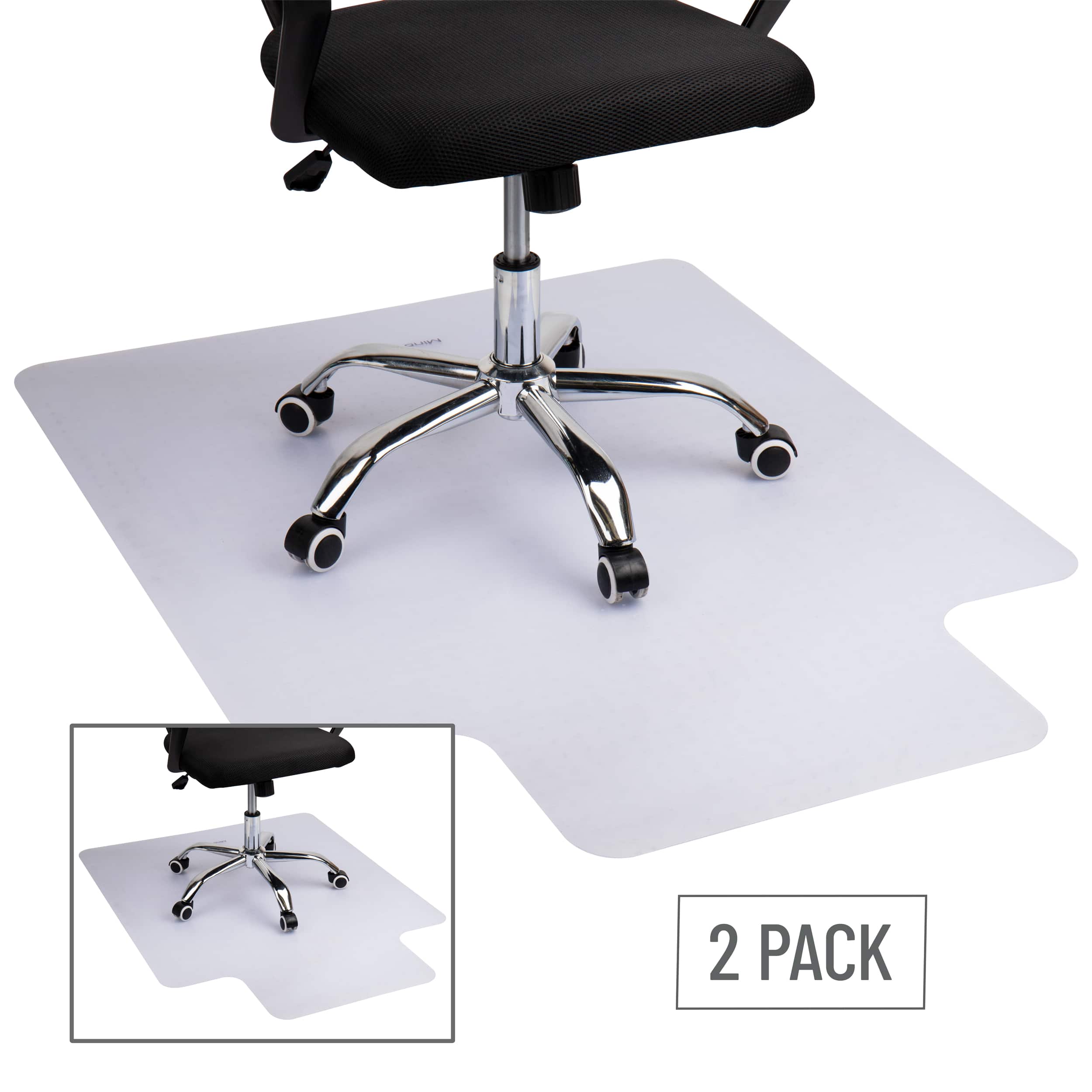 Mind Reader 9-to-5 Collection Clear Office Chair Mat, 2ct.
