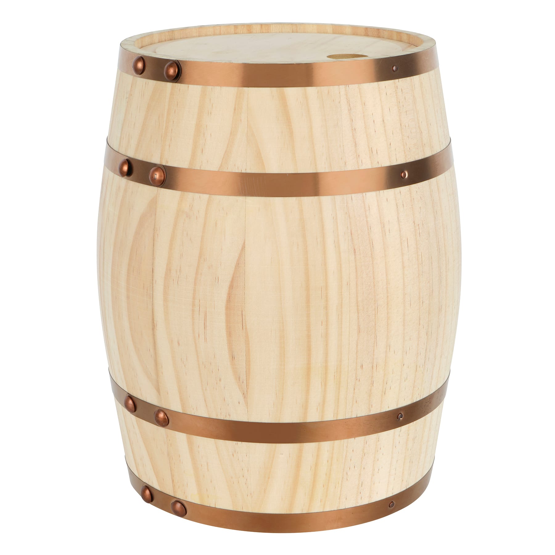 9&#x22; Unfinished Wood Barrel by Make Market&#xAE;