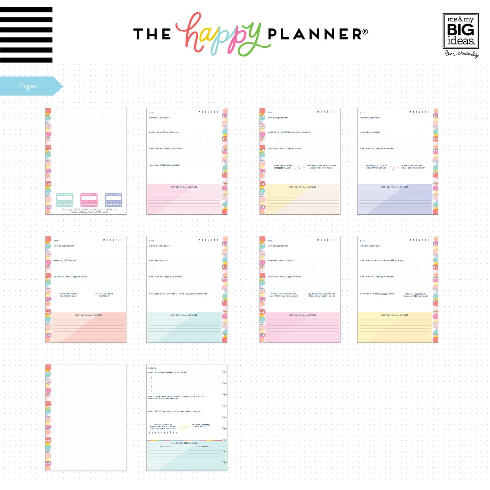 The Classic Happy Planner Happy Notes You Are Enough Journal