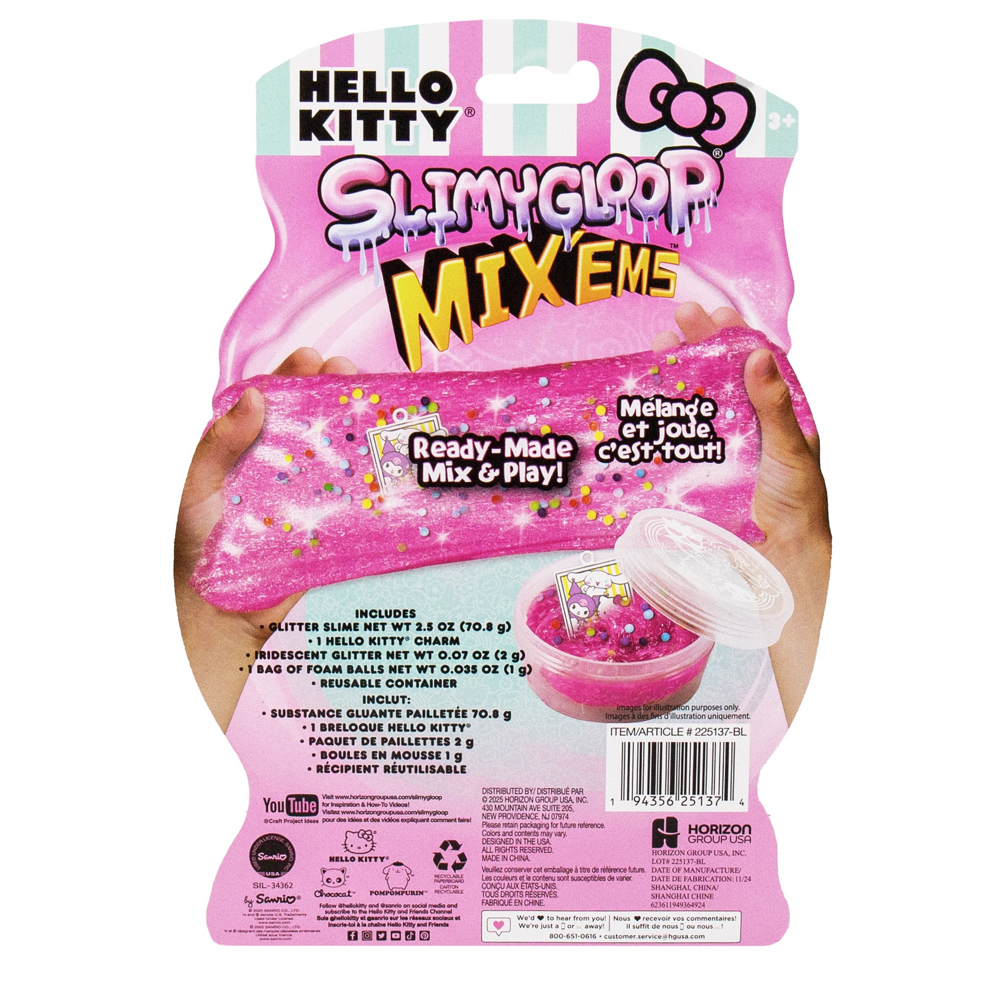 SlimyGloop&#xAE; Hello Kitty&#xAE; Mix&#x27;ems&#x2122;